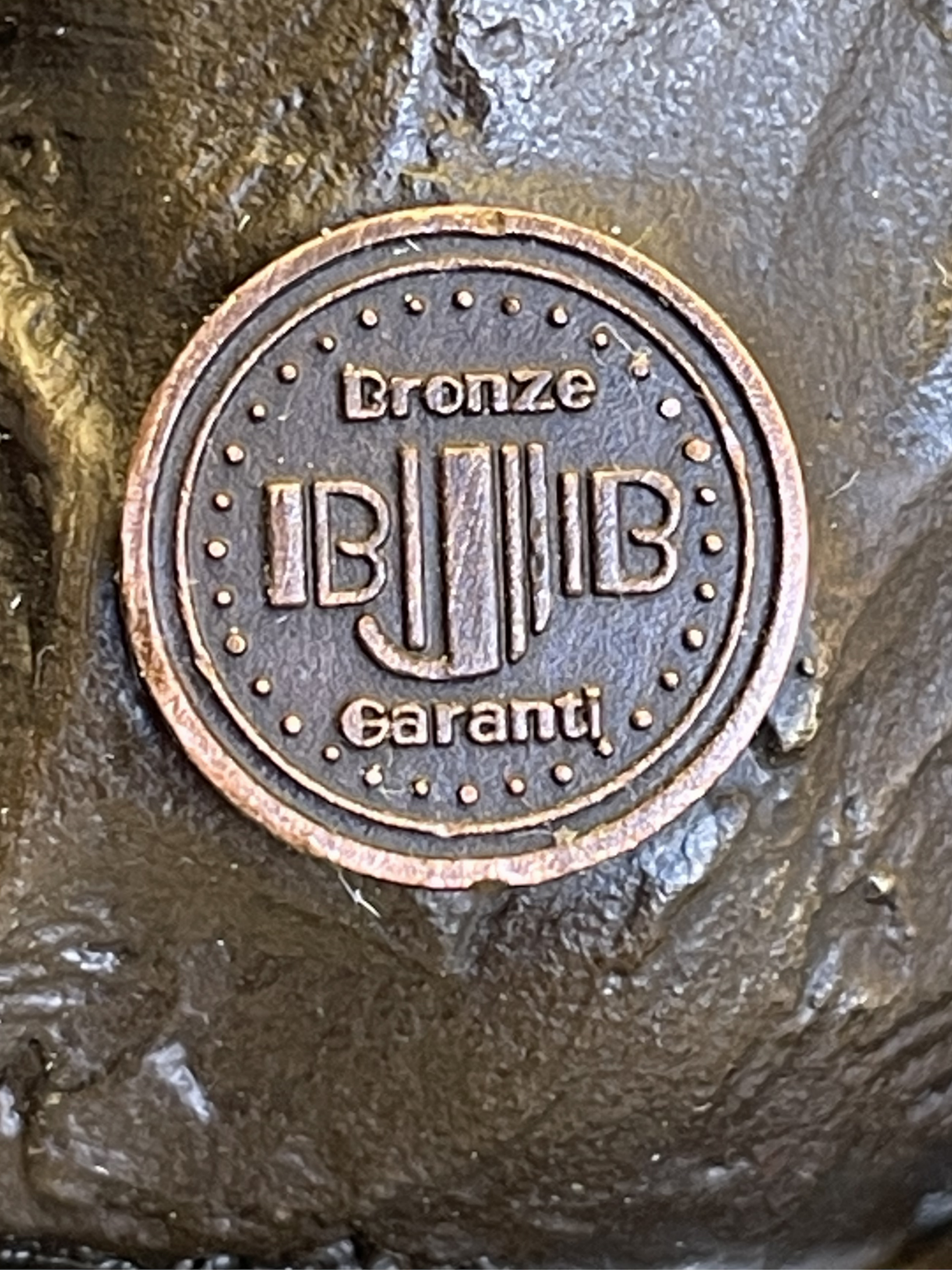 Superbe ensemble de 3 sculptures en bronze signées Collinet – Style Art Déco – 28 cm