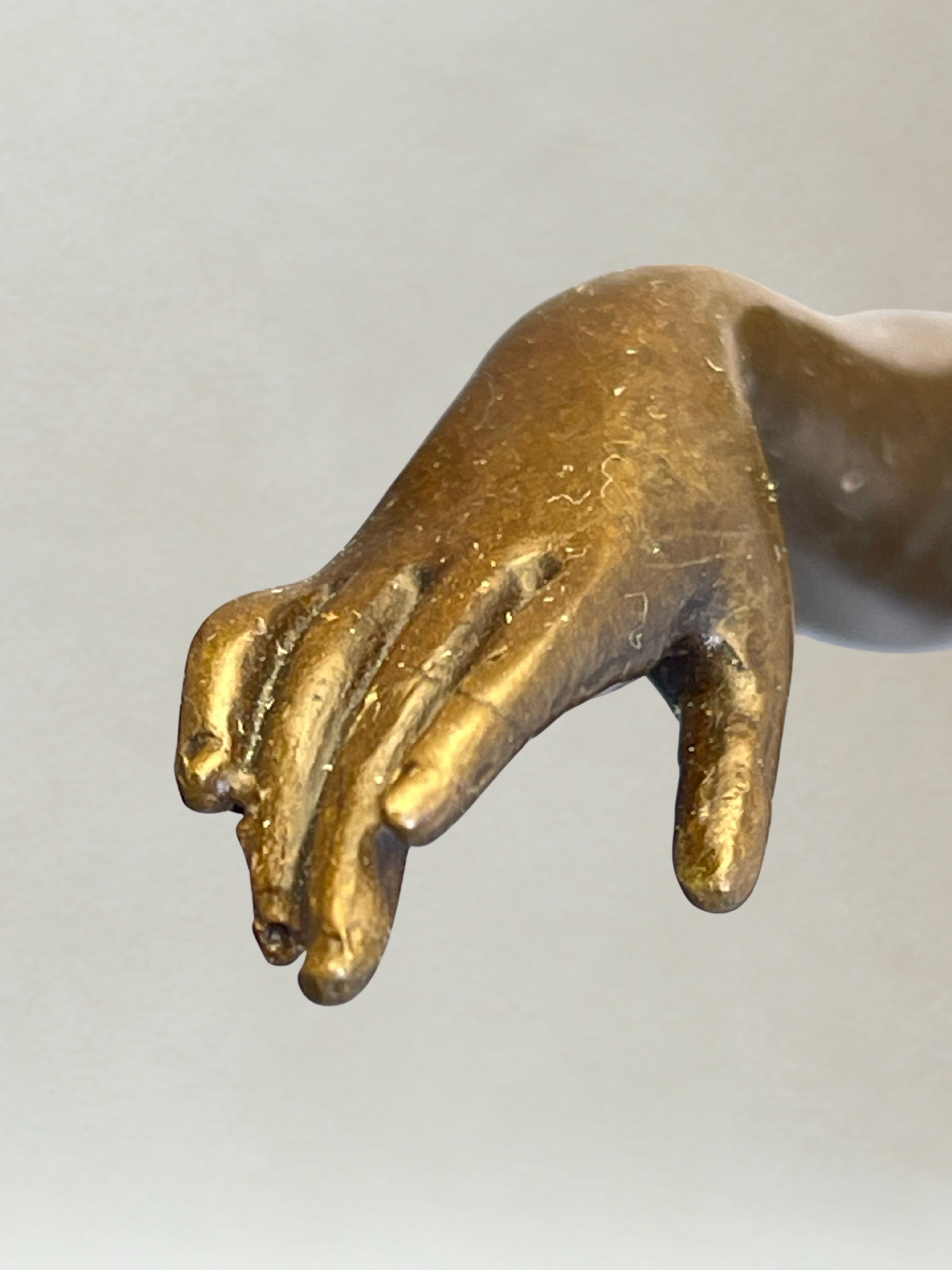 Art Deco Sculpture – Dancing Woman – Decorative Bronze – Signed F. Paris – 38 cm