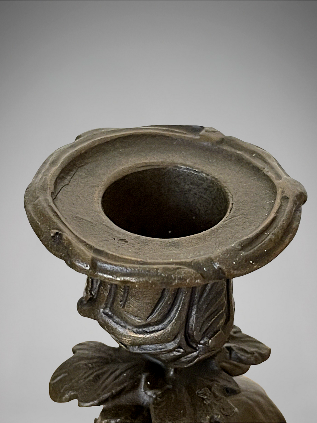 Paire de bougeoirs aux perroquets en bronze patiné sur socles noirs – Style Napoléon III / XIXe