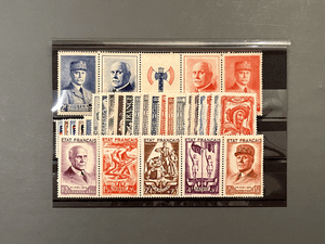 Timbre France Collection - Année 1943 complète - NEUFS** sans charnière - MNH