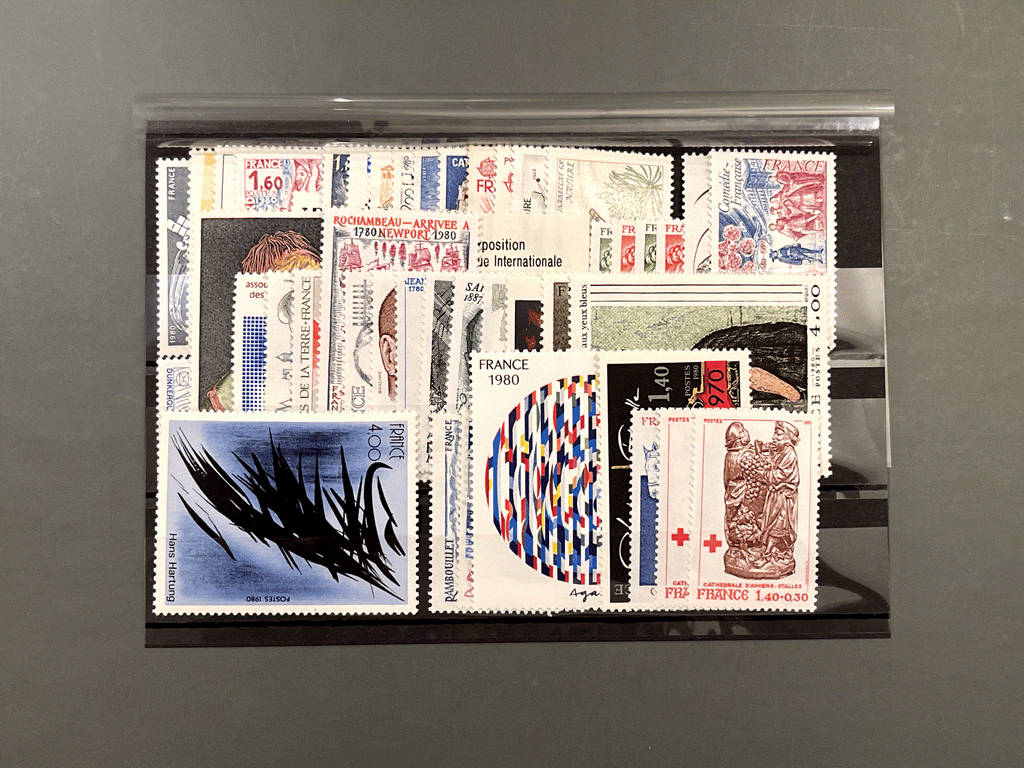 Briefmarke Frankreich Sammlung - Jahrgang 1980 komplett - **POSTFRISCH** - MNH