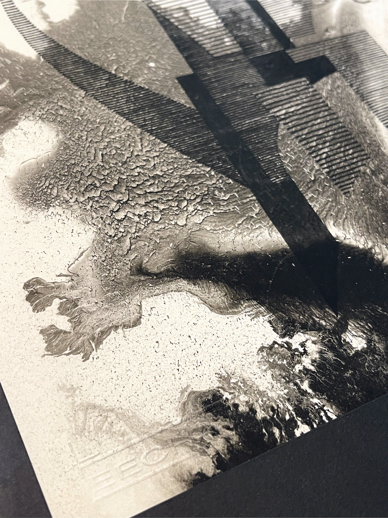 Œuvre originale sur papier signée Eugène Eechaut, réalisée à l’encre en 1973 - Encadrée