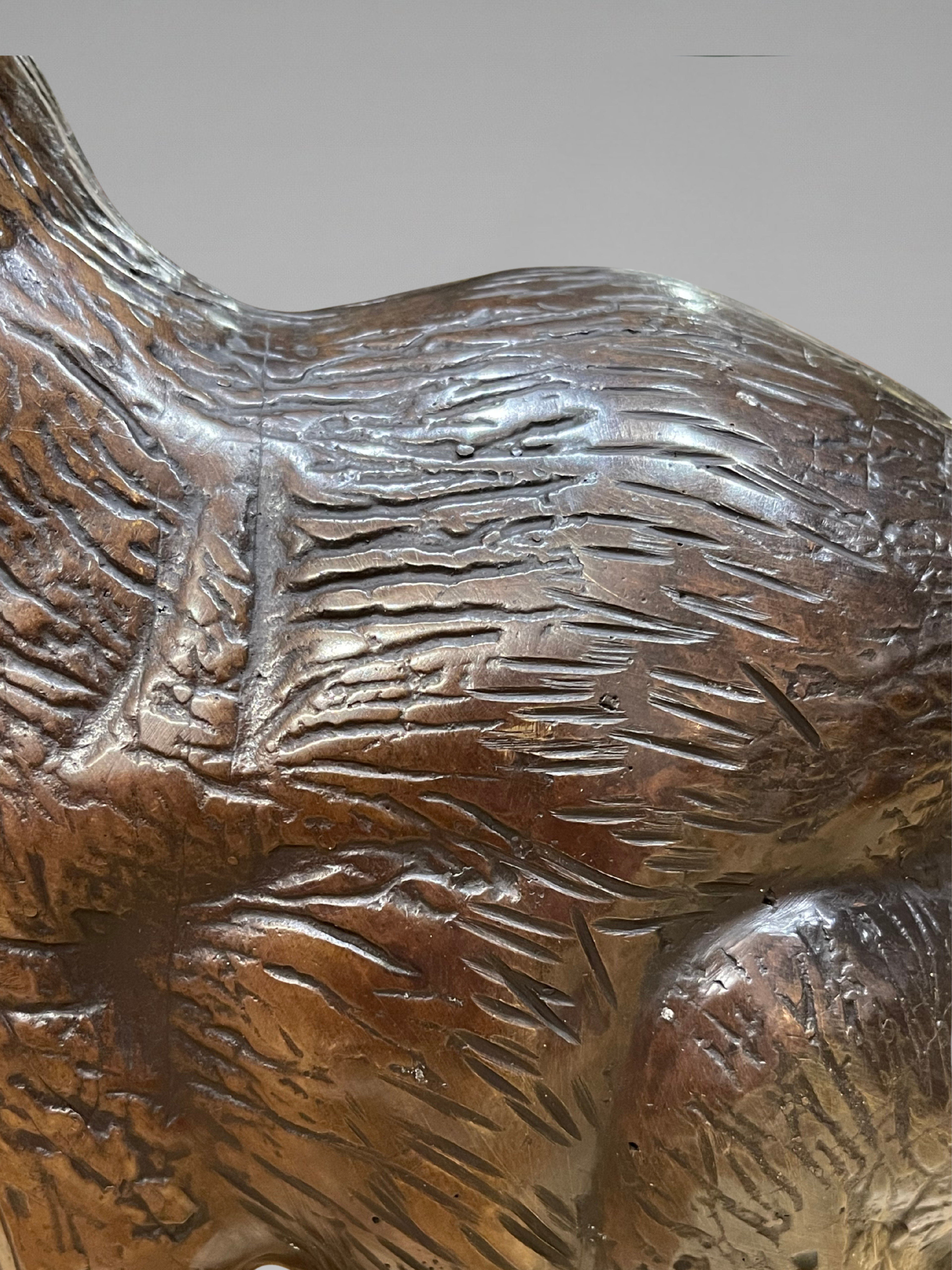 Animal sculpture – Bronze Hare / Rabbit – 35 cm