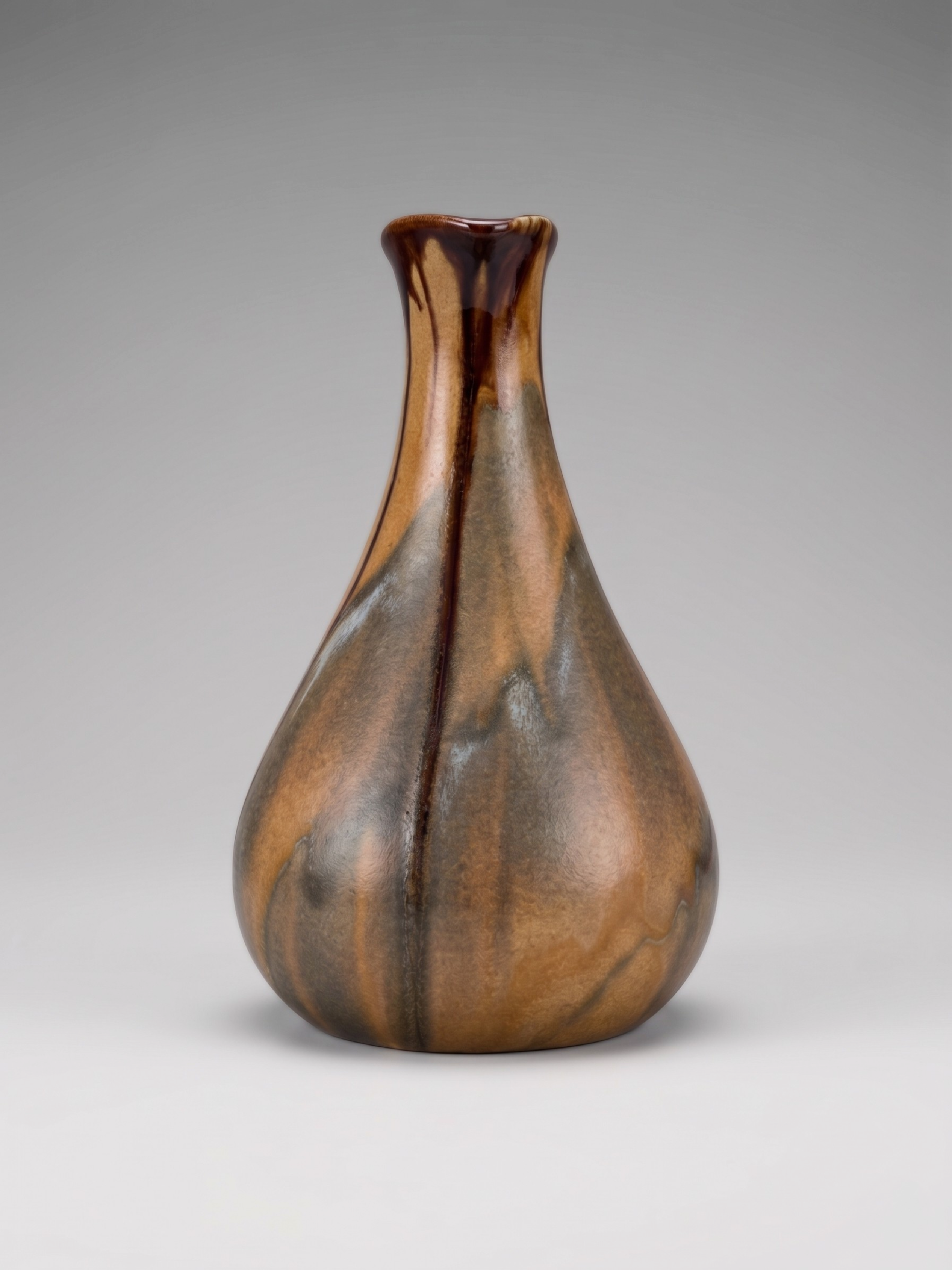 Vase pichet moderniste en céramique émaillée – Faïencerie de Thulin Belgique – modèle 199 – années 30/50