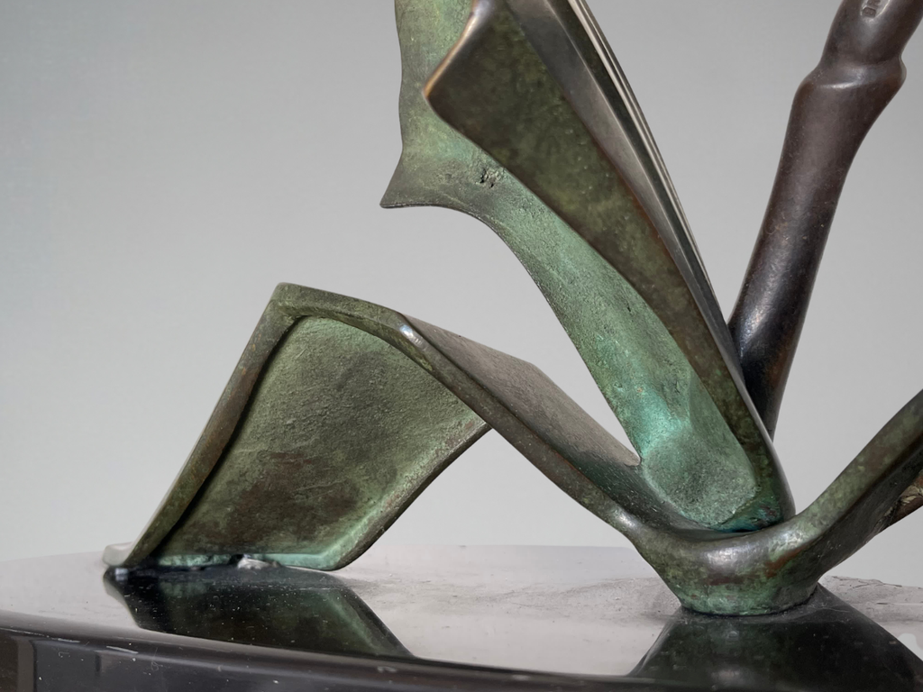 Marcel GUILLEMARD (1886–1932) / Atelier Primavera — Couple de mésanges huppées, importante sculpture Art Déco (77 cm)