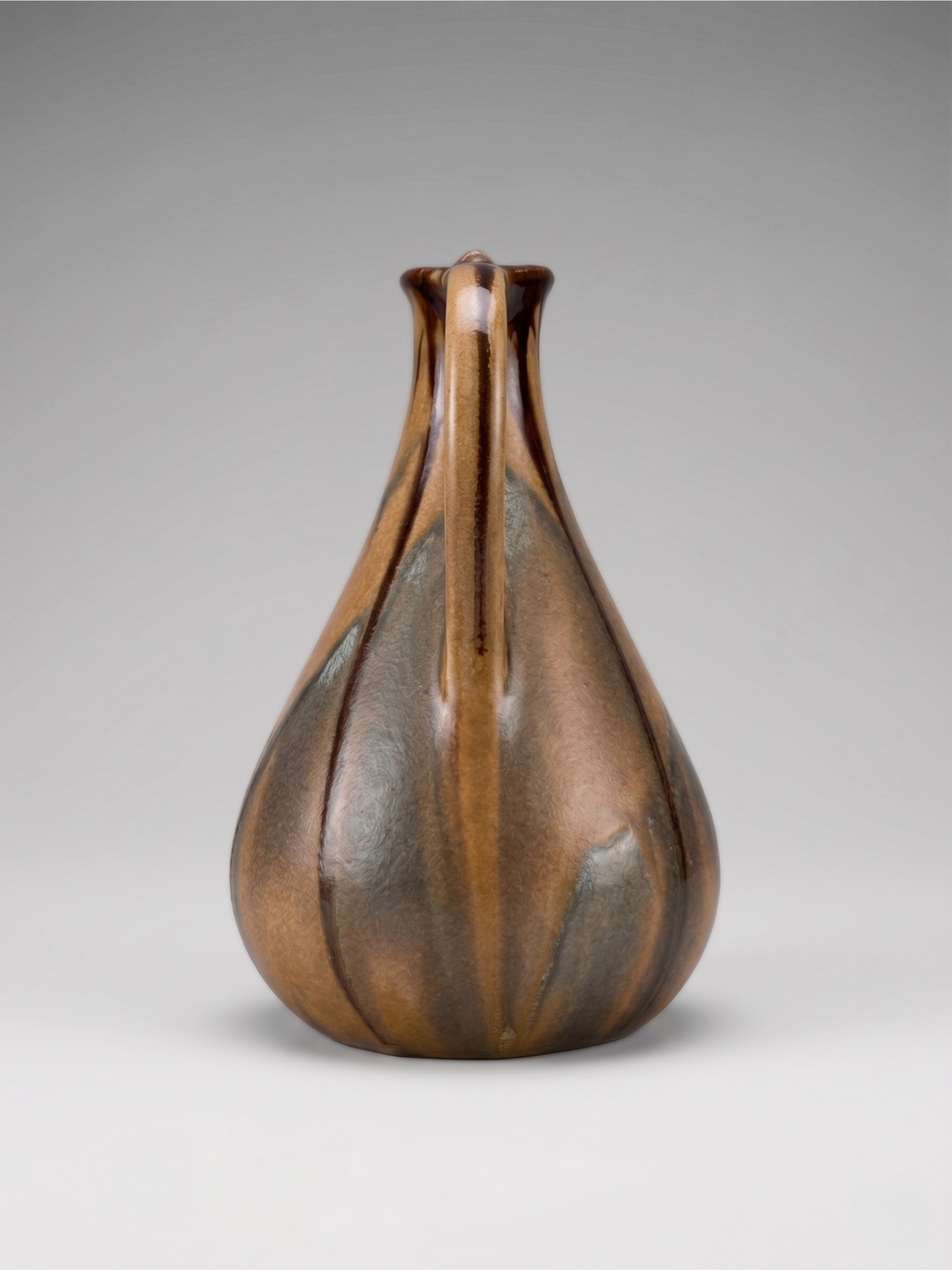 Vase pichet moderniste en céramique émaillée – Faïencerie de Thulin Belgique – modèle 199 – années 30/50