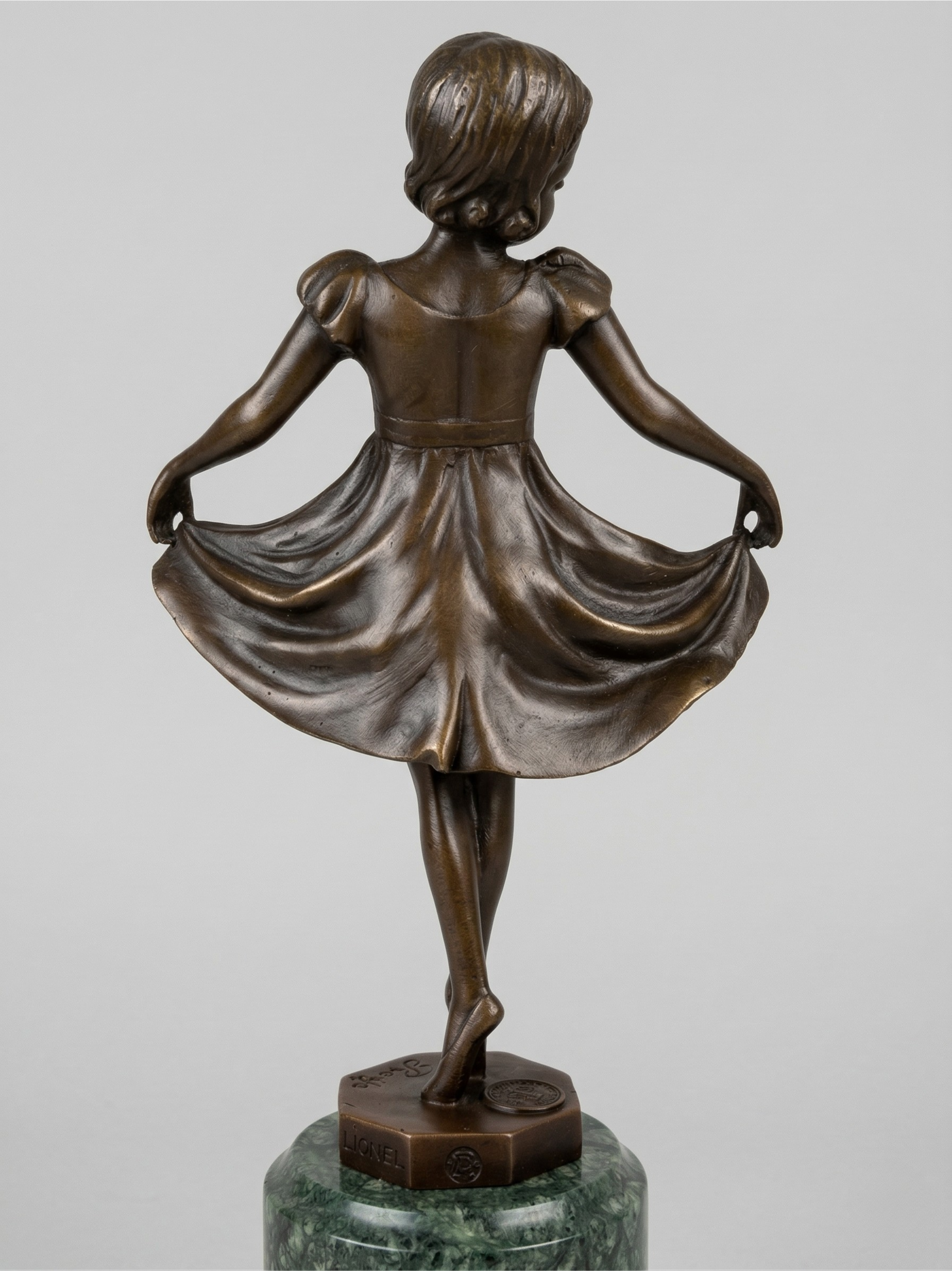 Art Deco sculpture signed Preifs – BJB Bronze – dancer – 32 cm