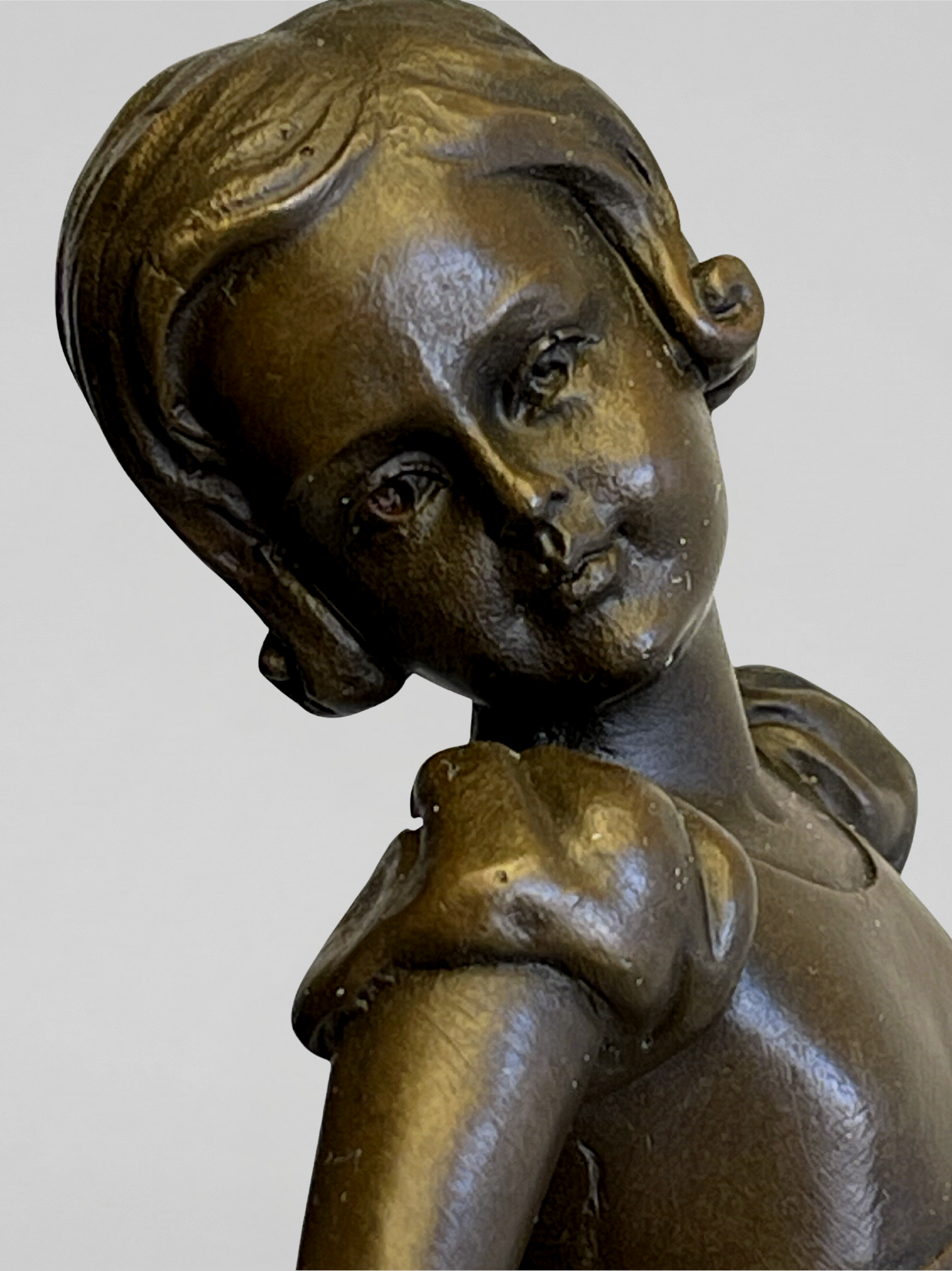 Sculpture Art Déco signée Preifs – Bronze BJB – danseuse – 32 cm