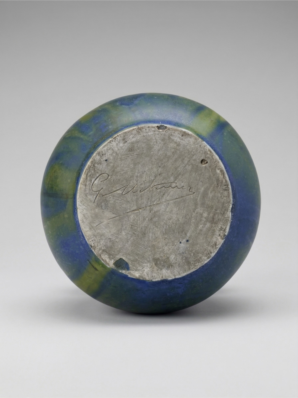 Signed G. Méténier Ceramic Art Vase, France, circa 1960–1970