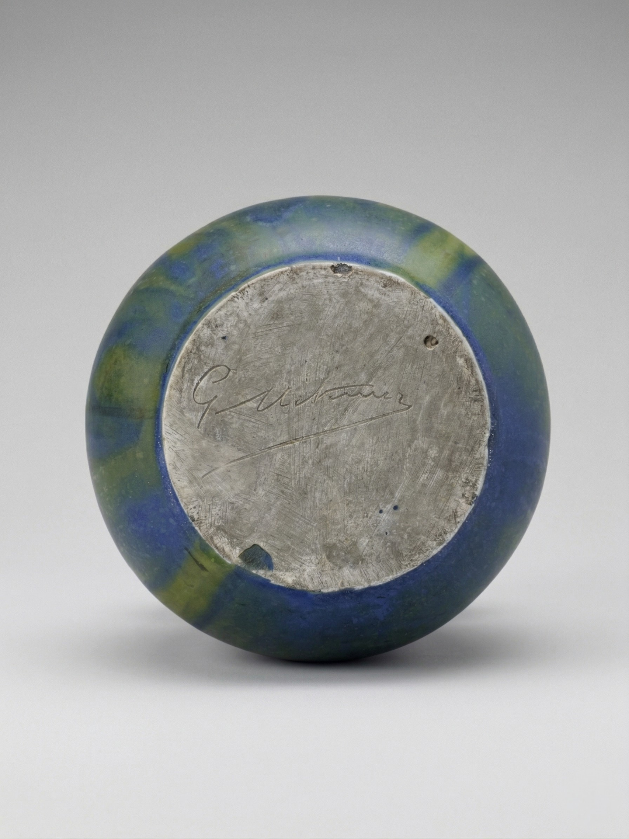 Signed G. Méténier Ceramic Art Vase, France, circa 1960–1970