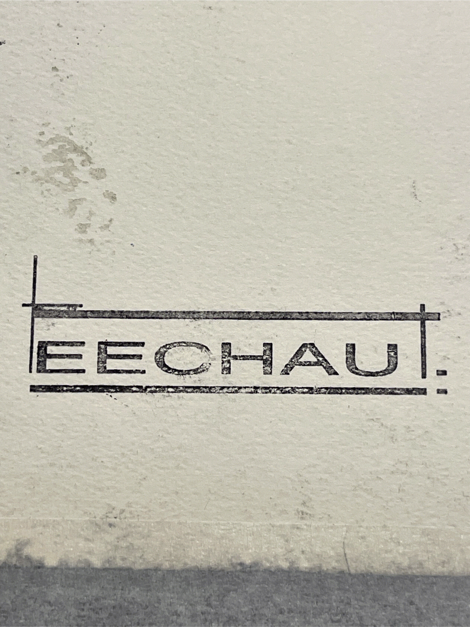 Œuvre originale sur papier encadrée, signée Eugène Eechaut, réalisée à l’encre en 1973