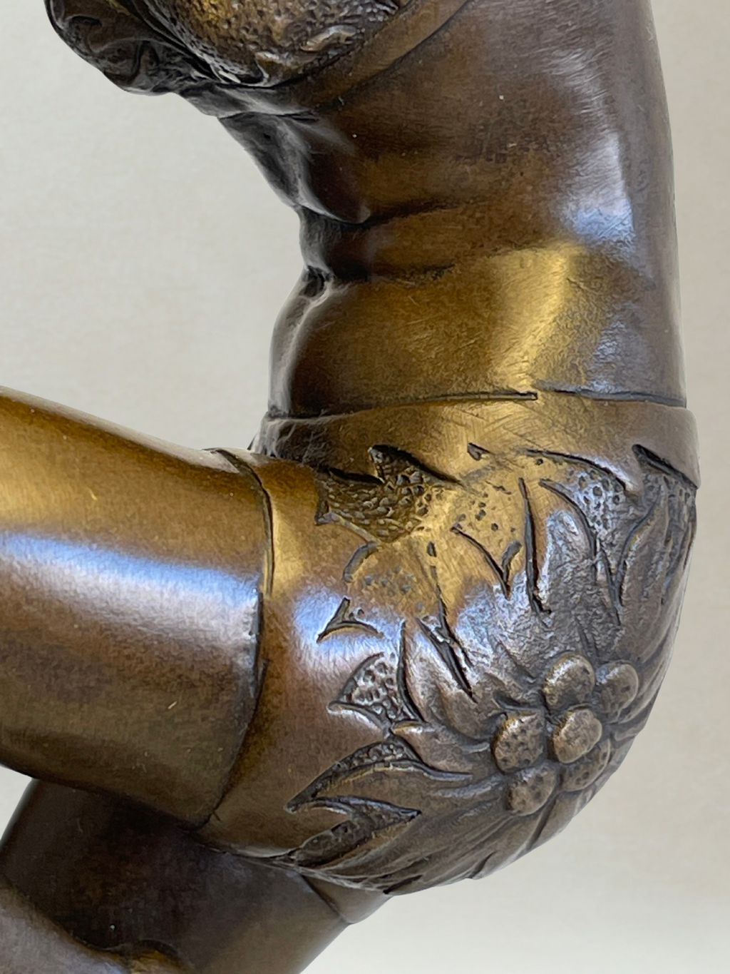 Art Deco Sculpture – Dancing Woman – Decorative Bronze – Signed F. Paris – 38 cm