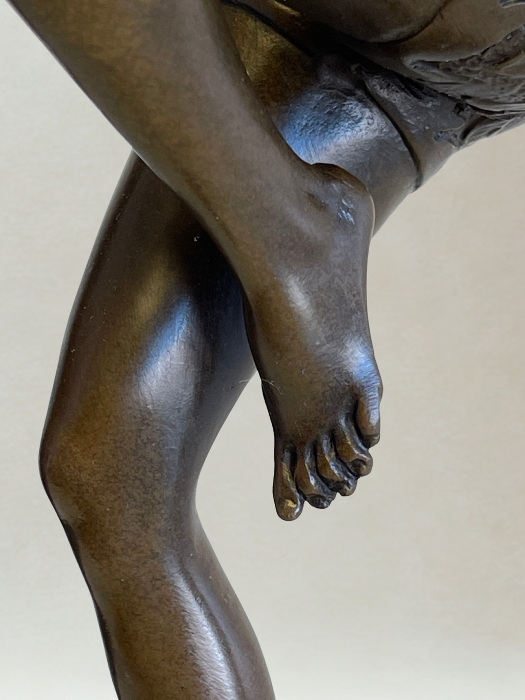 Art Deco Sculpture – Dancing Woman – Decorative Bronze – Signed F. Paris – 38 cm