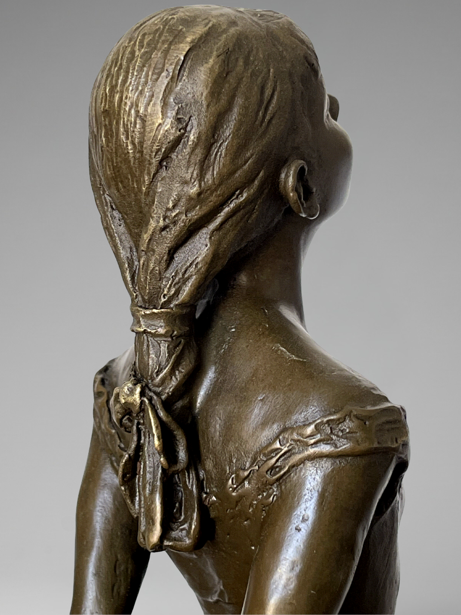Sculpture de danseuse en bronze patiné d’après Degas – Édition JB Paris sur socle noir – 38 cm - 5,4kg