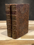 Paire de livres anciens reliés en plein cuir – Sermons de Massillon – Carême – Édition de 1769 – XVIIIe siècle