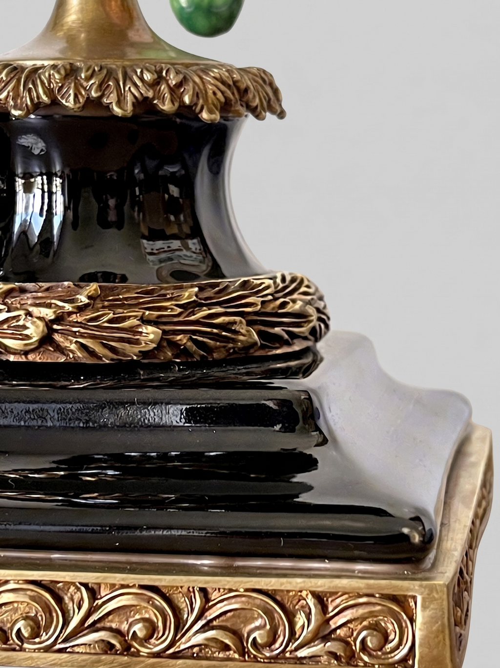 Pair of parrot candlesticks in porcelain and gilt bronze – Louis XVI style – 47 cm