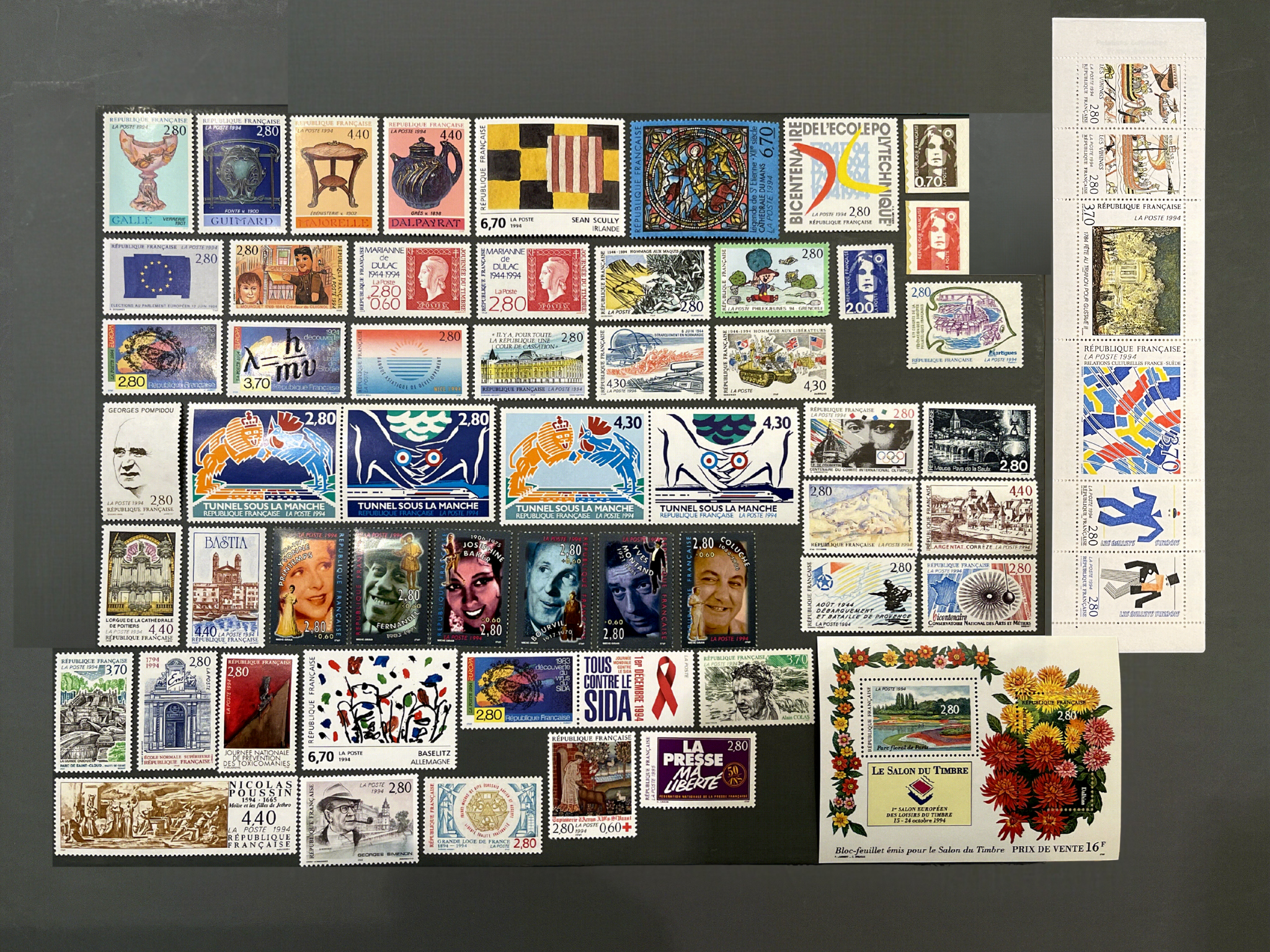 Timbre France Collection - Année 1994 complète - NEUFS** sans charnière - MNH