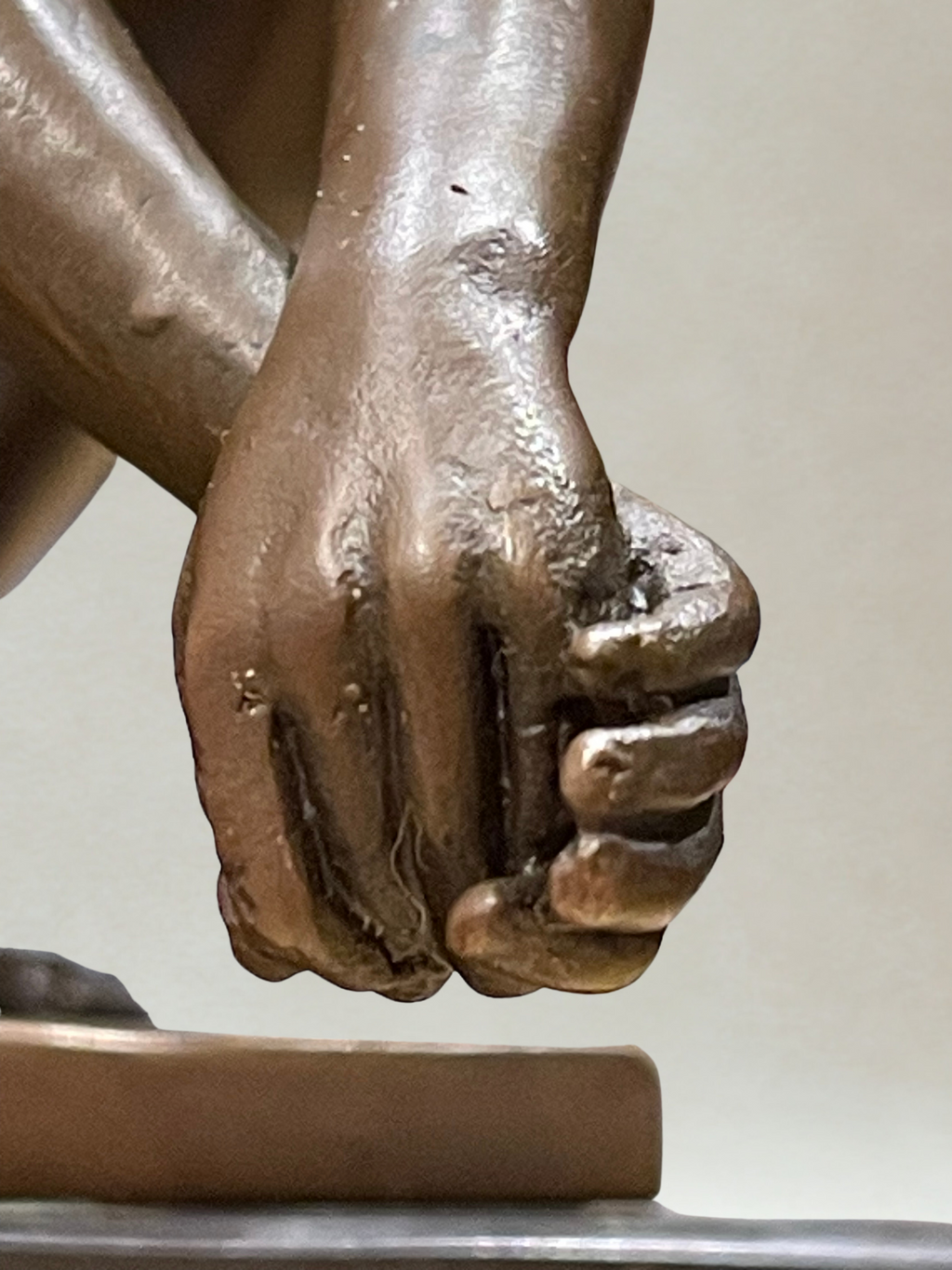 Art Deco Male Nude Bronze – Signed Milo – Guaranteed Paris Bronze – Marble base