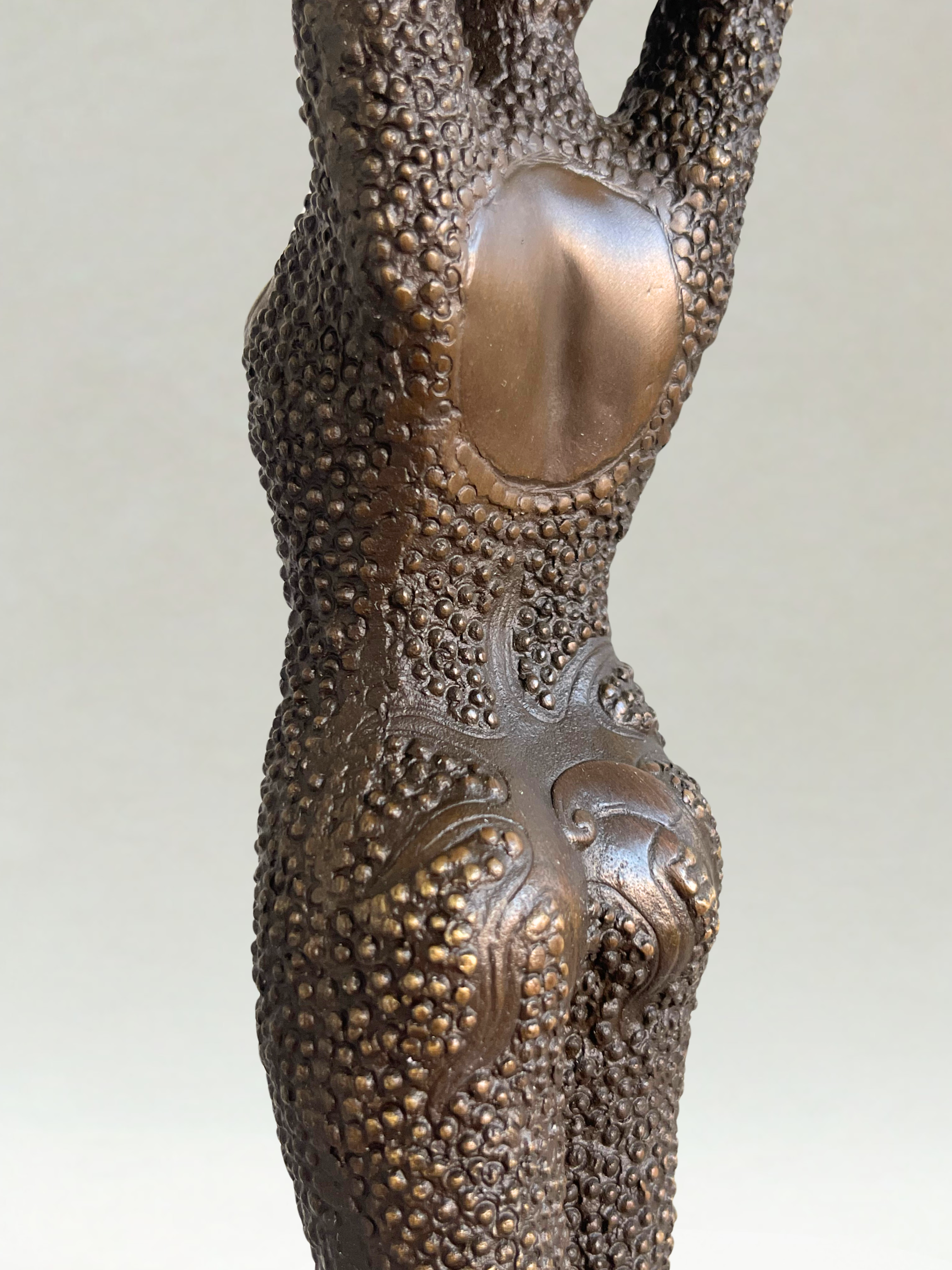 Art Deco style bronze sculpture – Dancer – signed D. H. Chiparus – 47 cm
