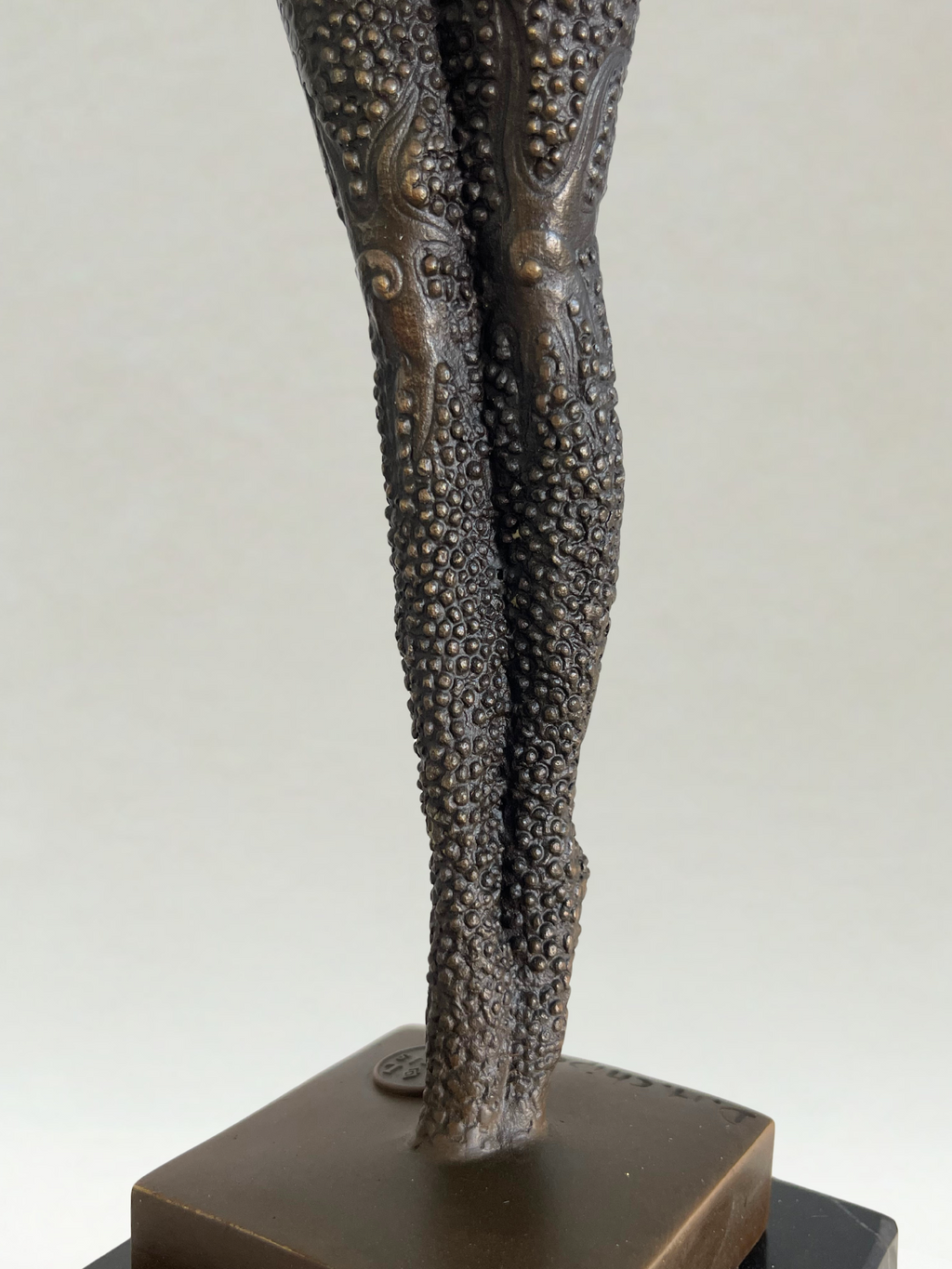 Art Deco style bronze sculpture – Dancer – signed D. H. Chiparus – 47 cm