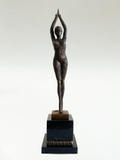 Art Deco style bronze sculpture – Dancer – signed D. H. Chiparus – 47 cm