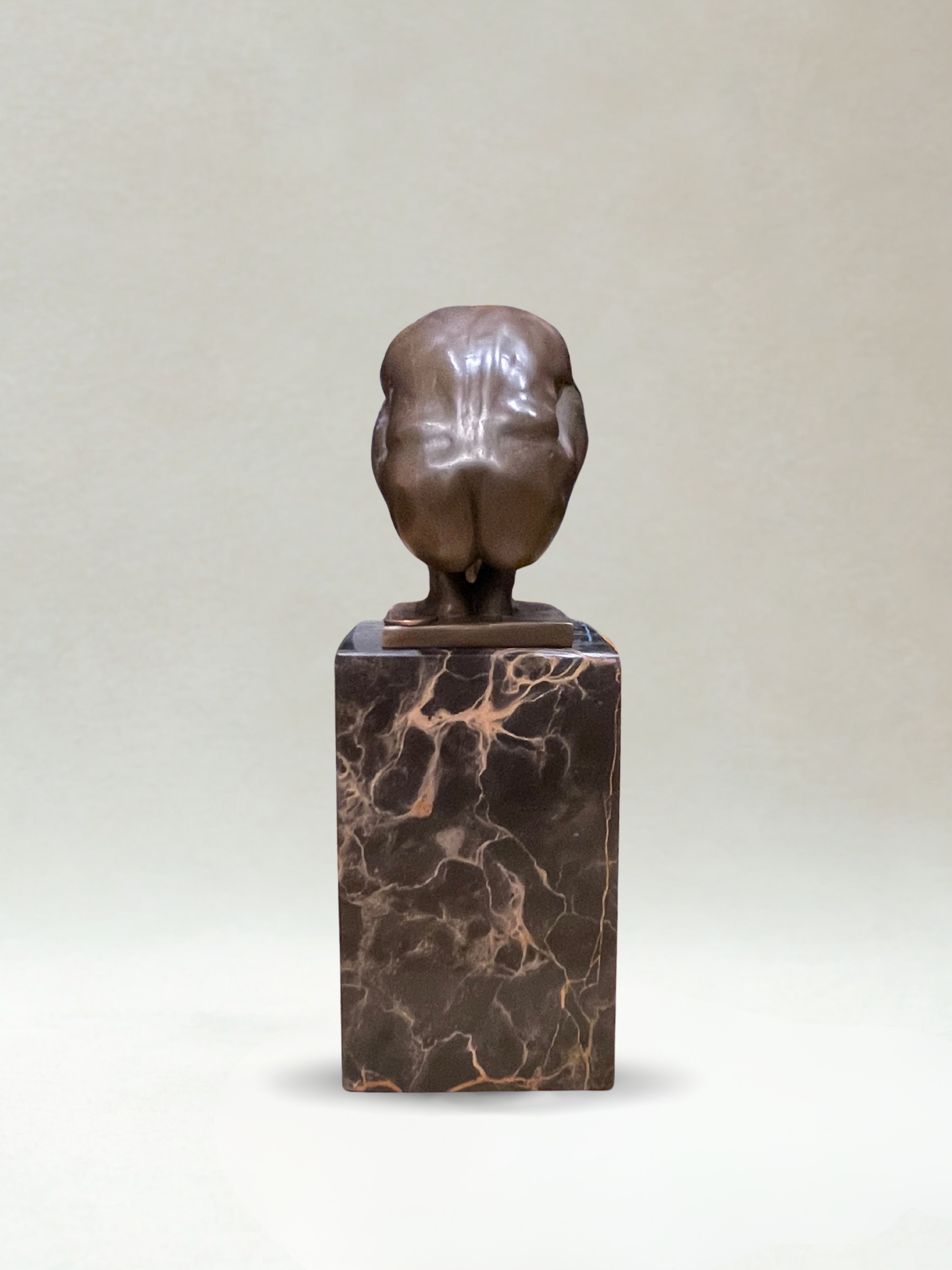Art Deco Male Nude Bronze – Signed Milo – Guaranteed Paris Bronze – Marble base