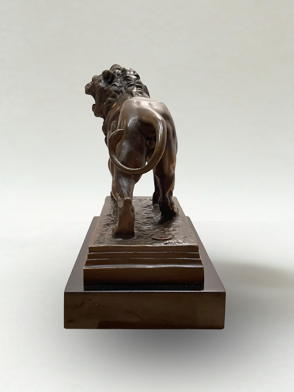 Bronze animalier – Lion – CH. Valton – Fonderie Paris – 20cm - 5,2 kg