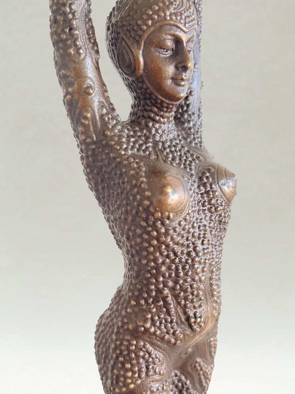 Art Deco style bronze sculpture – Dancer – signed D. H. Chiparus – 47 cm