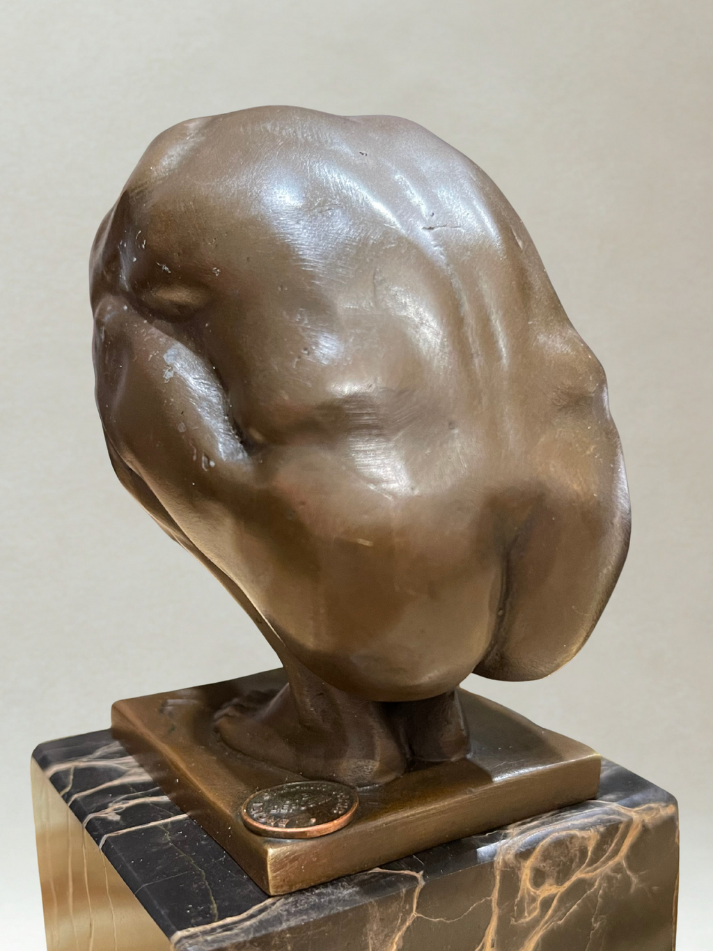 Art Deco Male Nude Bronze – Signed Milo – Guaranteed Paris Bronze – Marble base
