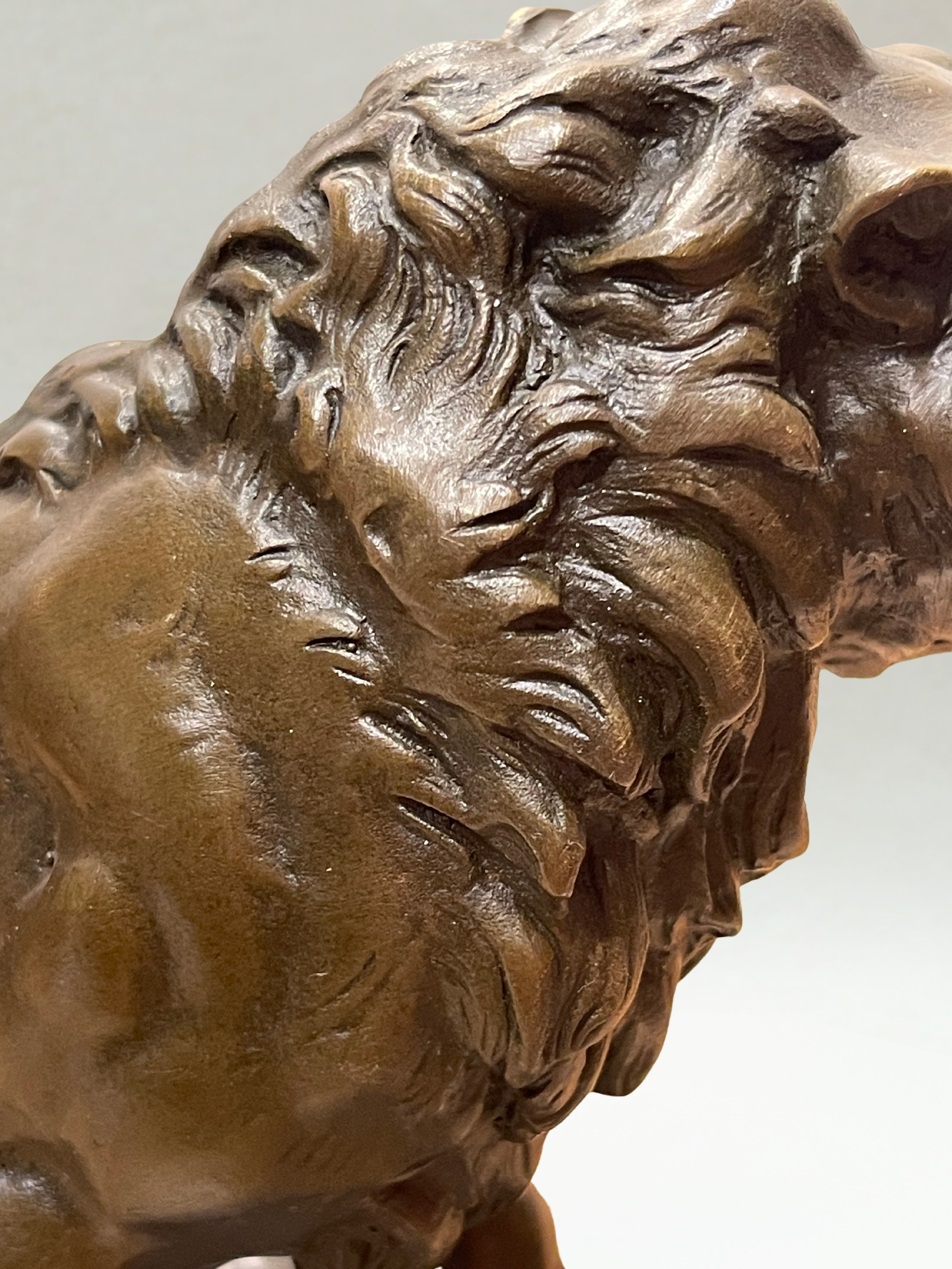 Bronze animalier – Lion – CH. Valton – Fonderie Paris – 20cm - 5,2 kg