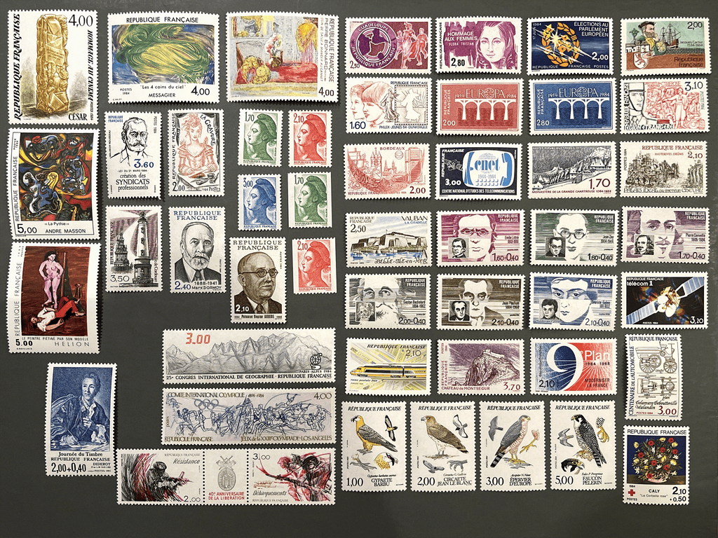 Briefmarken Frankreich Sammlung - Komplettes Jahr 1984 - POSTFRISCH** ohne Falz - MNH