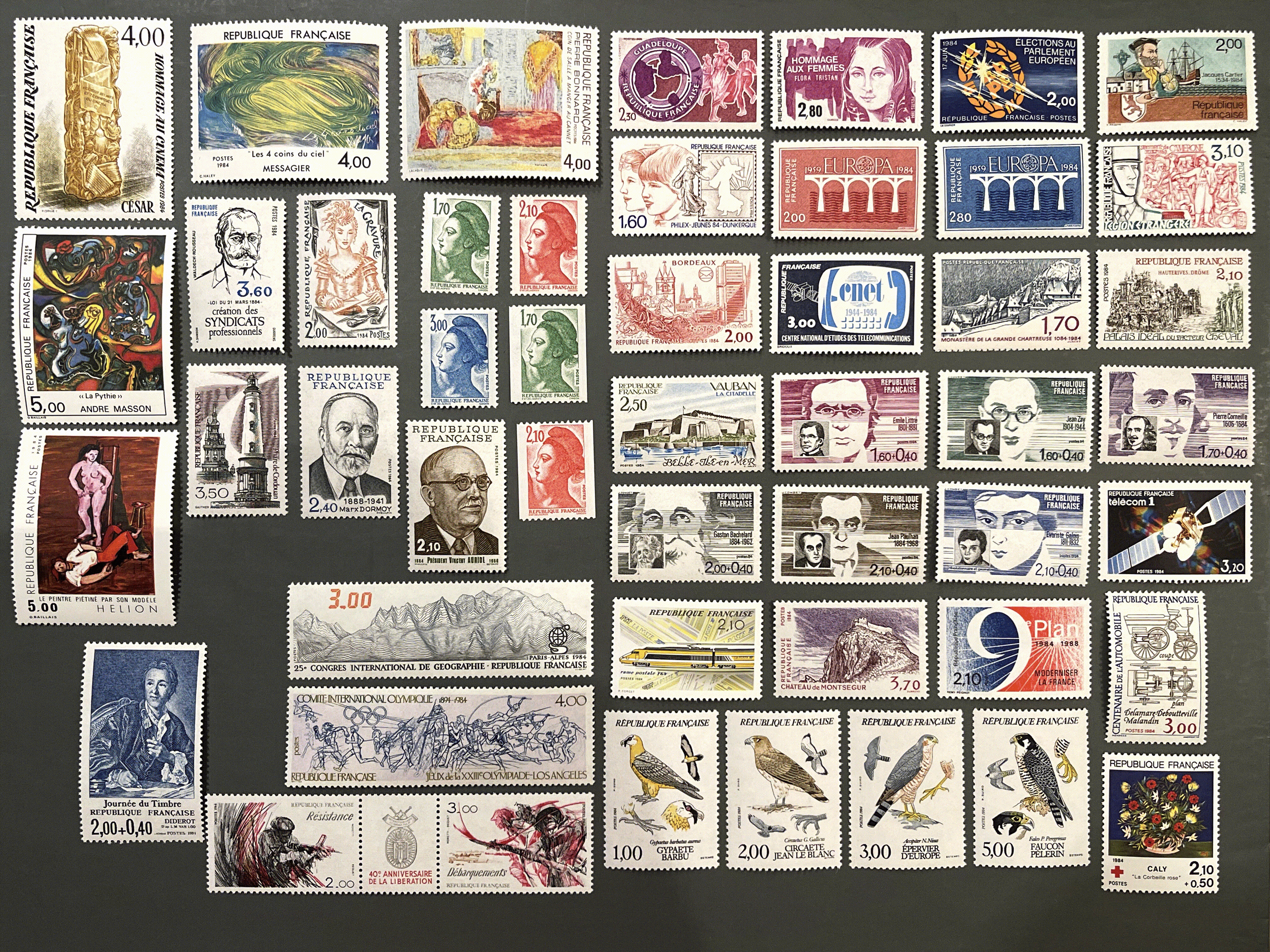 Timbre France Collection - Année 1984 complète - NEUFS** sans charnière - MNH