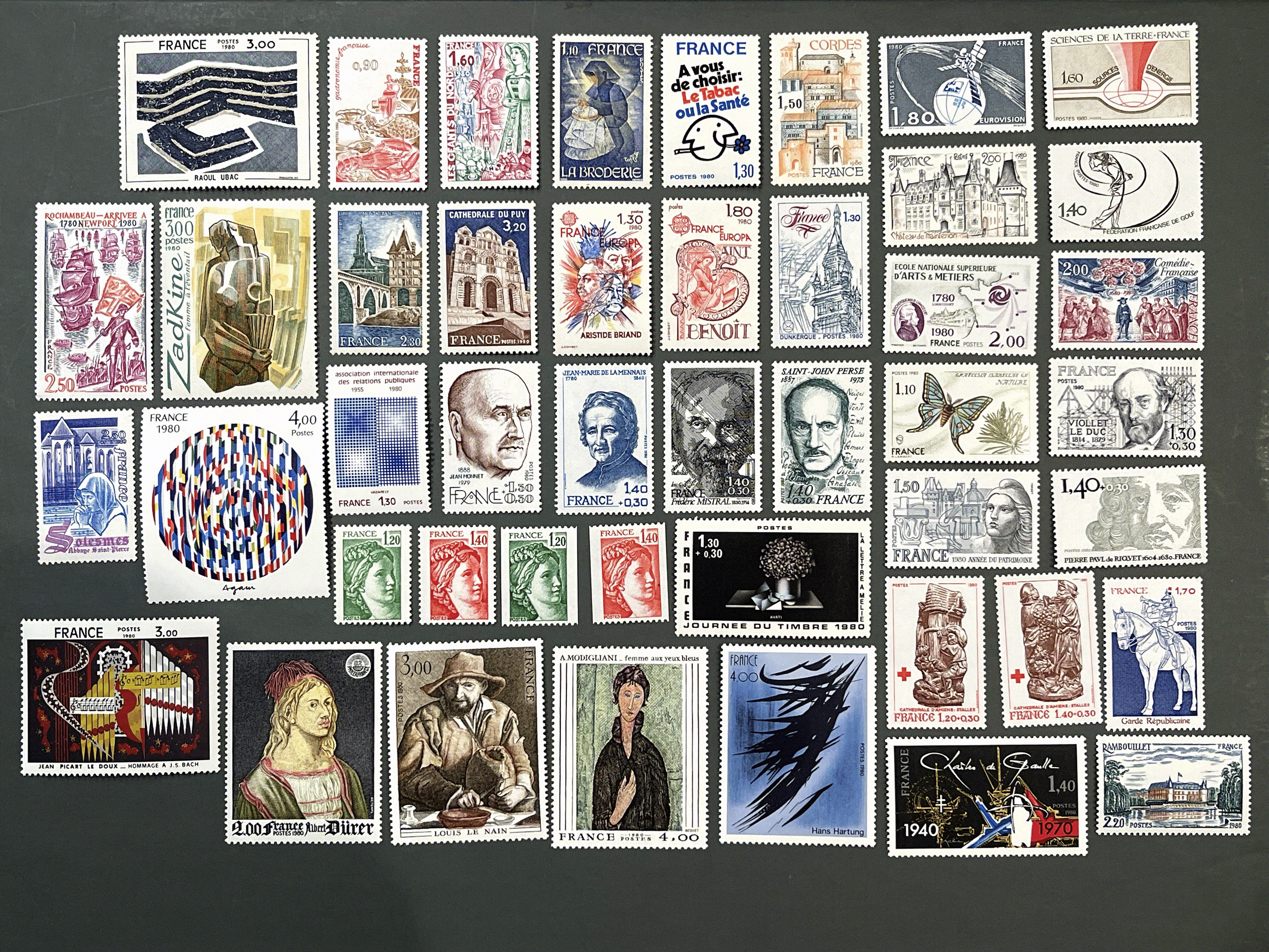 Timbre France Collection - Année 1980 complète - NEUFS** sans charnière - MNH