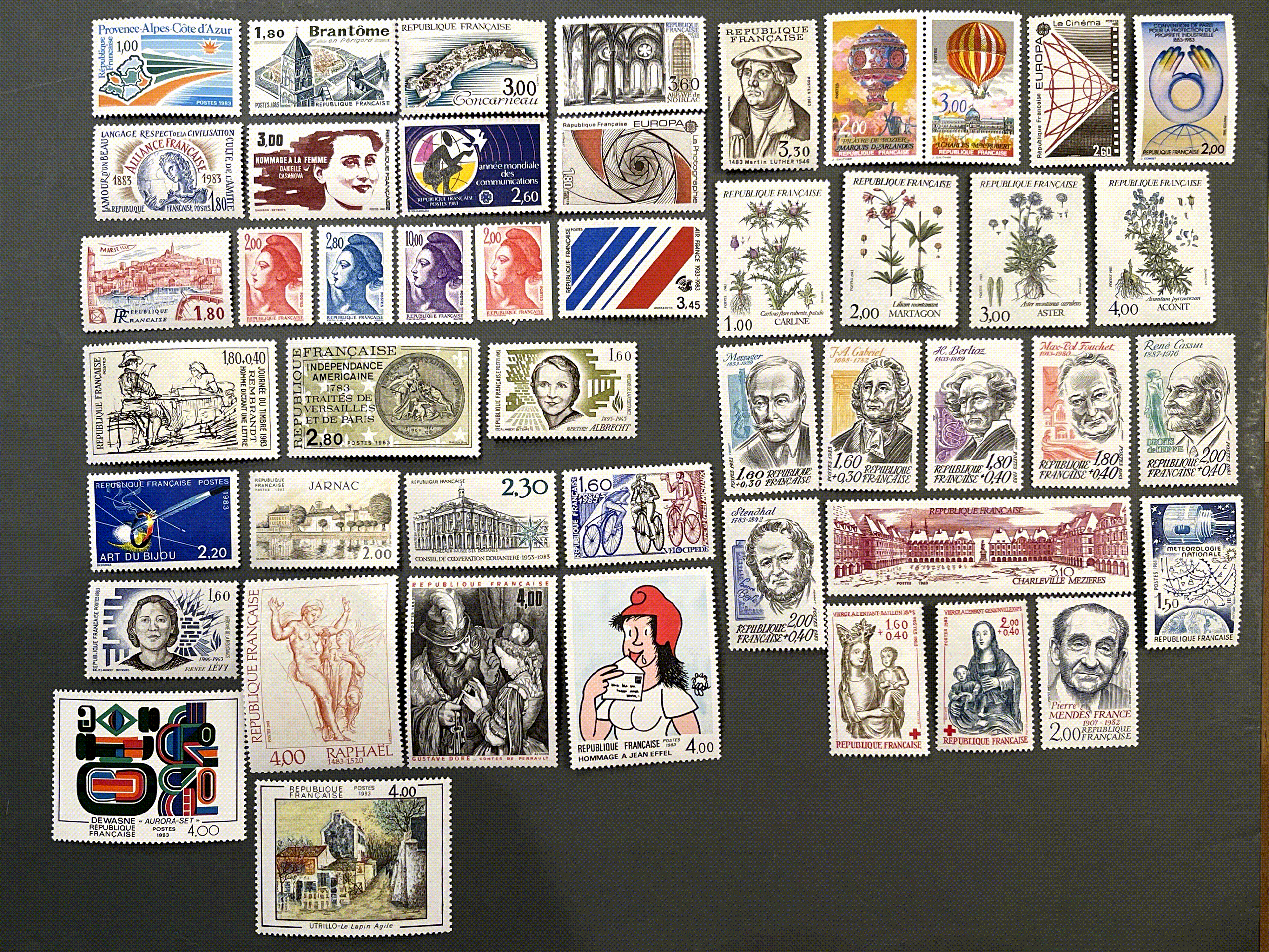Timbre France Collection - Année 1983 complète - NEUFS** sans charnière - MNH