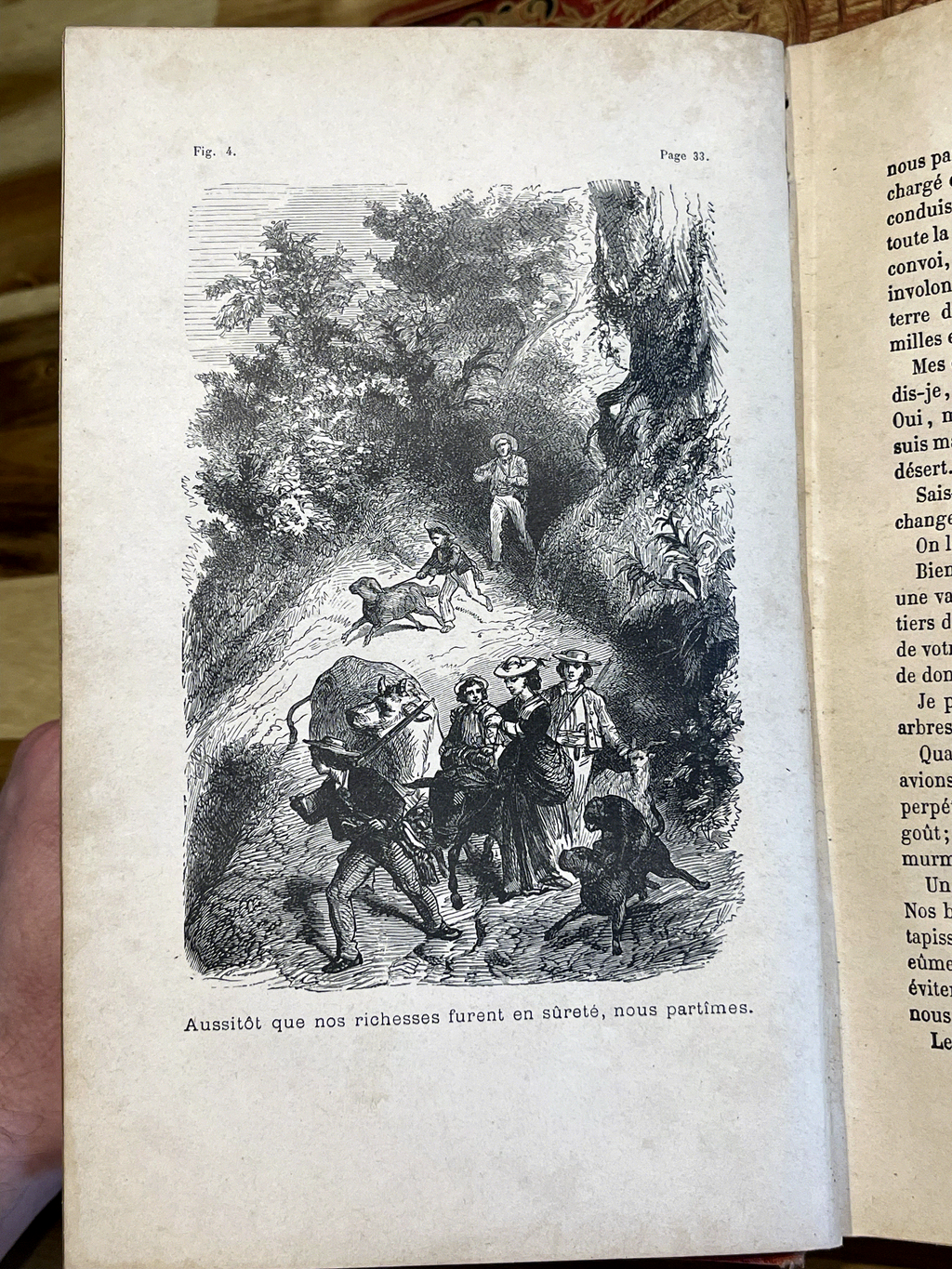 Le Robinson Suisse – Livre ancien illustré XIXe siècle – Cartonnage rouge et or – Émile Guérin Éditeur