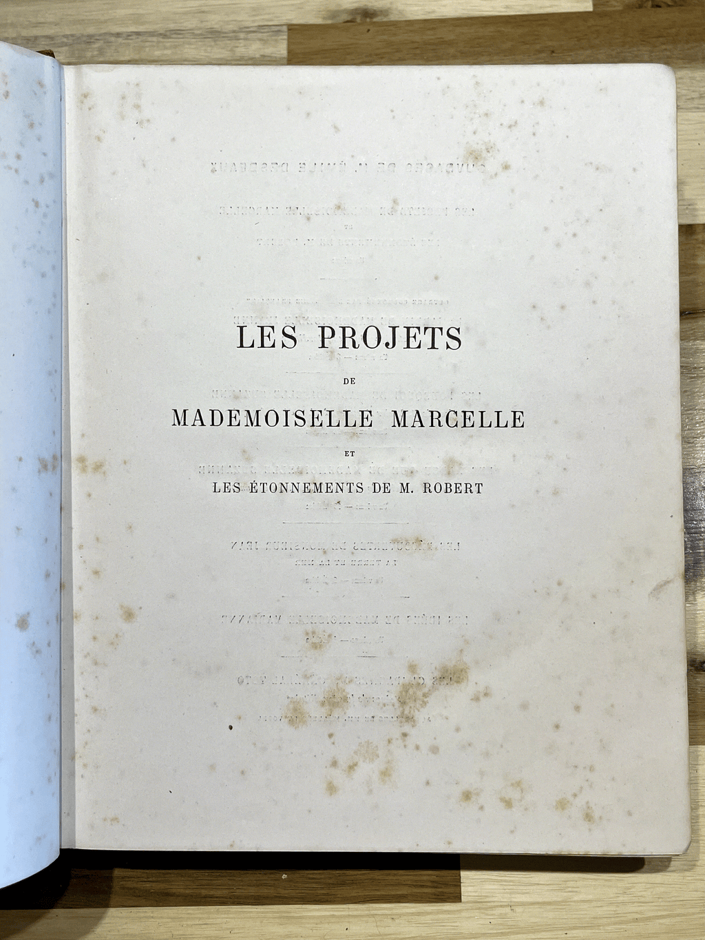 Les Projets de Mademoiselle Marcelle et les étonnements de M. Robert – Émile Desbeaux – Cartonnage illustré de 1885
