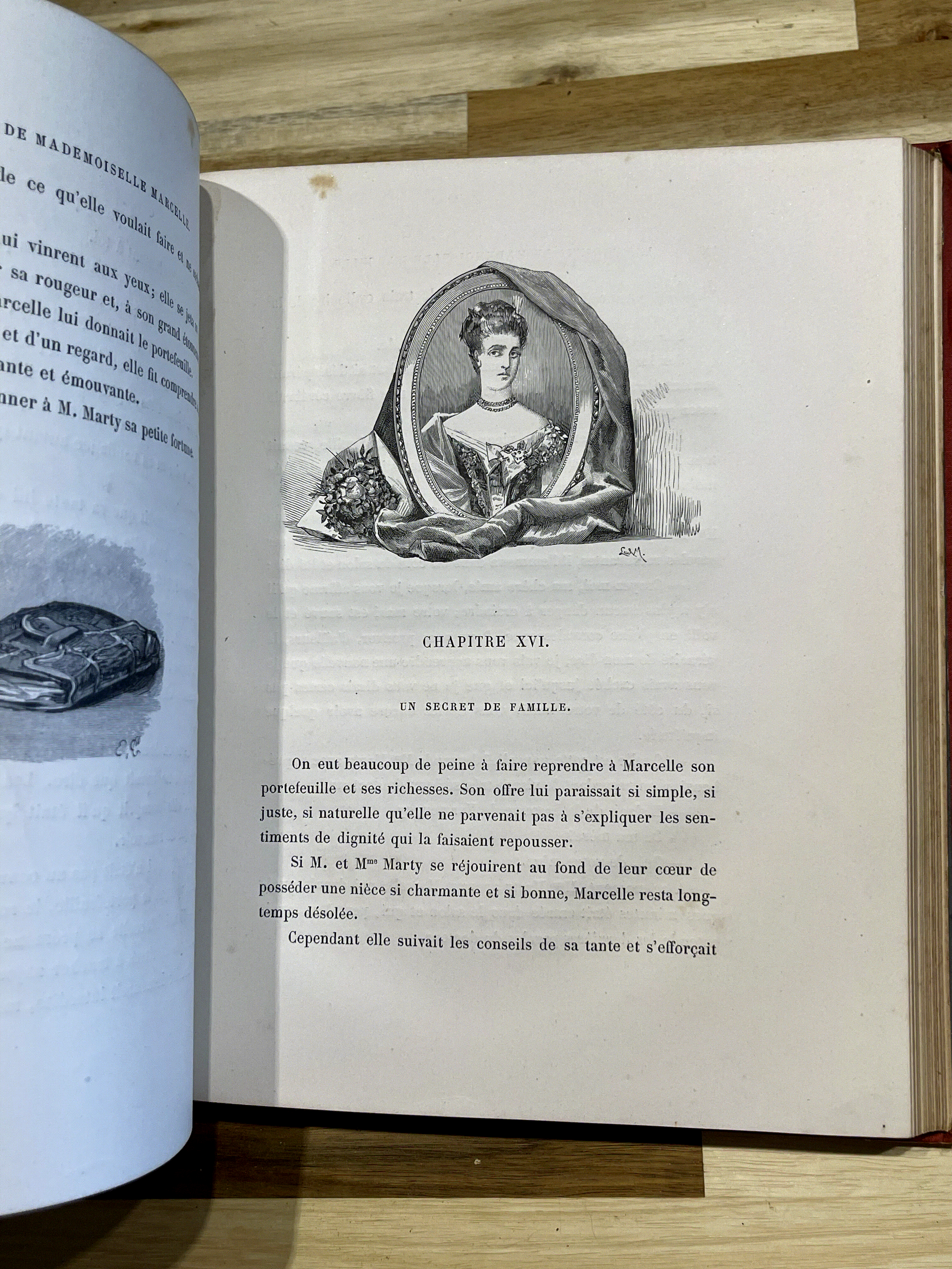 Les Projets de Mademoiselle Marcelle et les étonnements de M. Robert – Émile Desbeaux – Cartonnage illustré de 1885