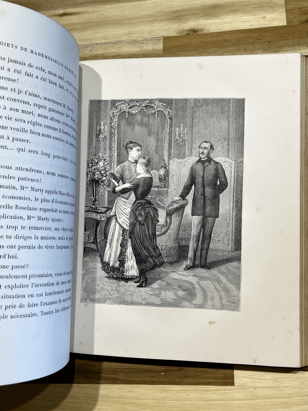 Les Projets de Mademoiselle Marcelle et les étonnements de M. Robert – Émile Desbeaux – Cartonnage illustré de 1885