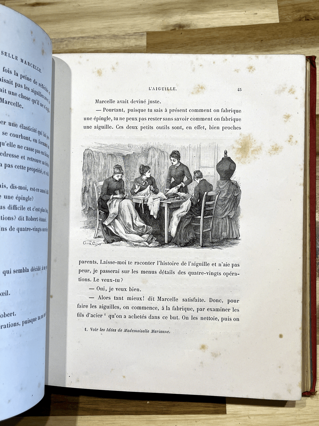 Les Projets de Mademoiselle Marcelle et les étonnements de M. Robert – Émile Desbeaux – Cartonnage illustré de 1885