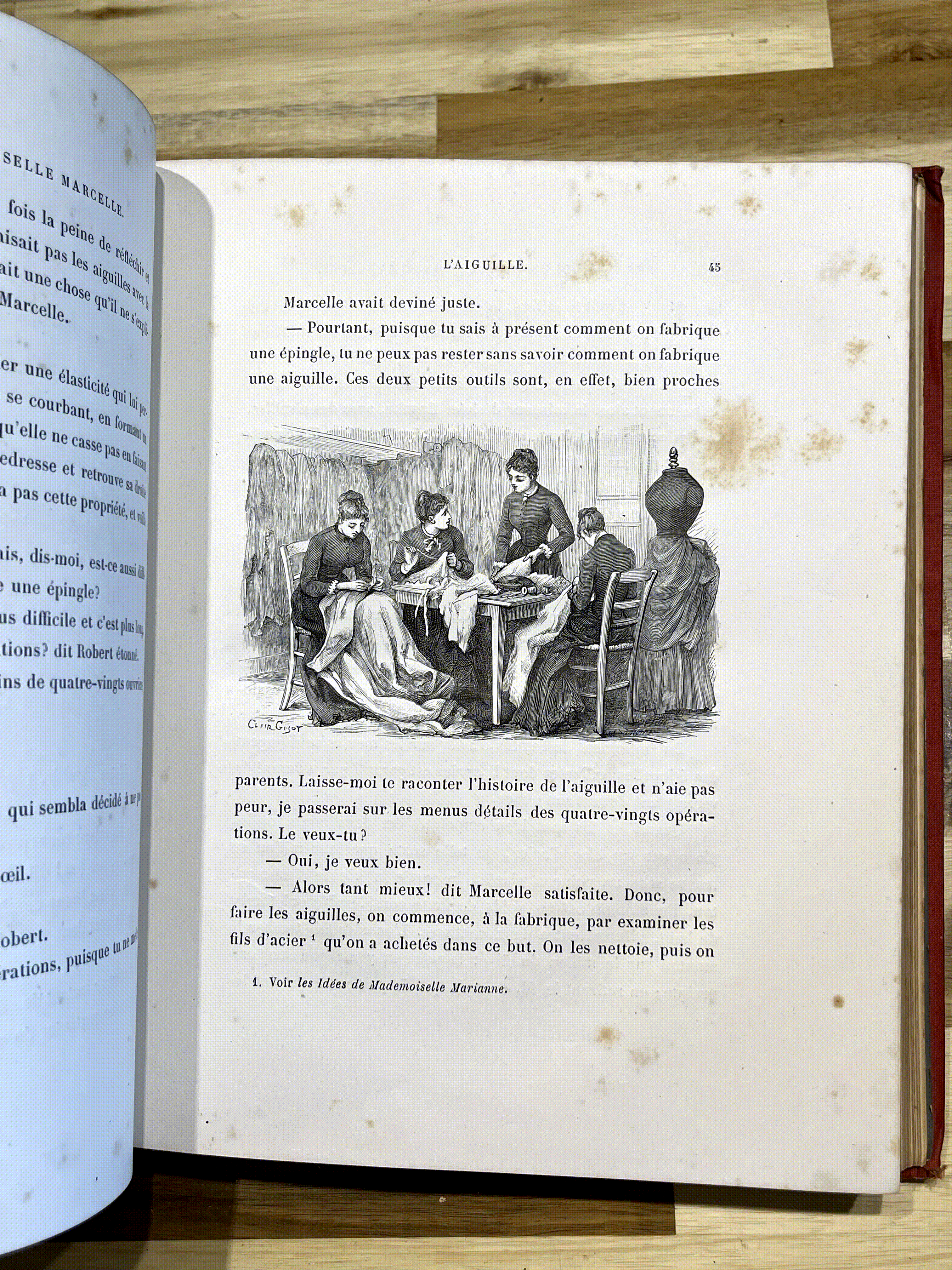 Les Projets de Mademoiselle Marcelle et les étonnements de M. Robert – Émile Desbeaux – Cartonnage illustré de 1885