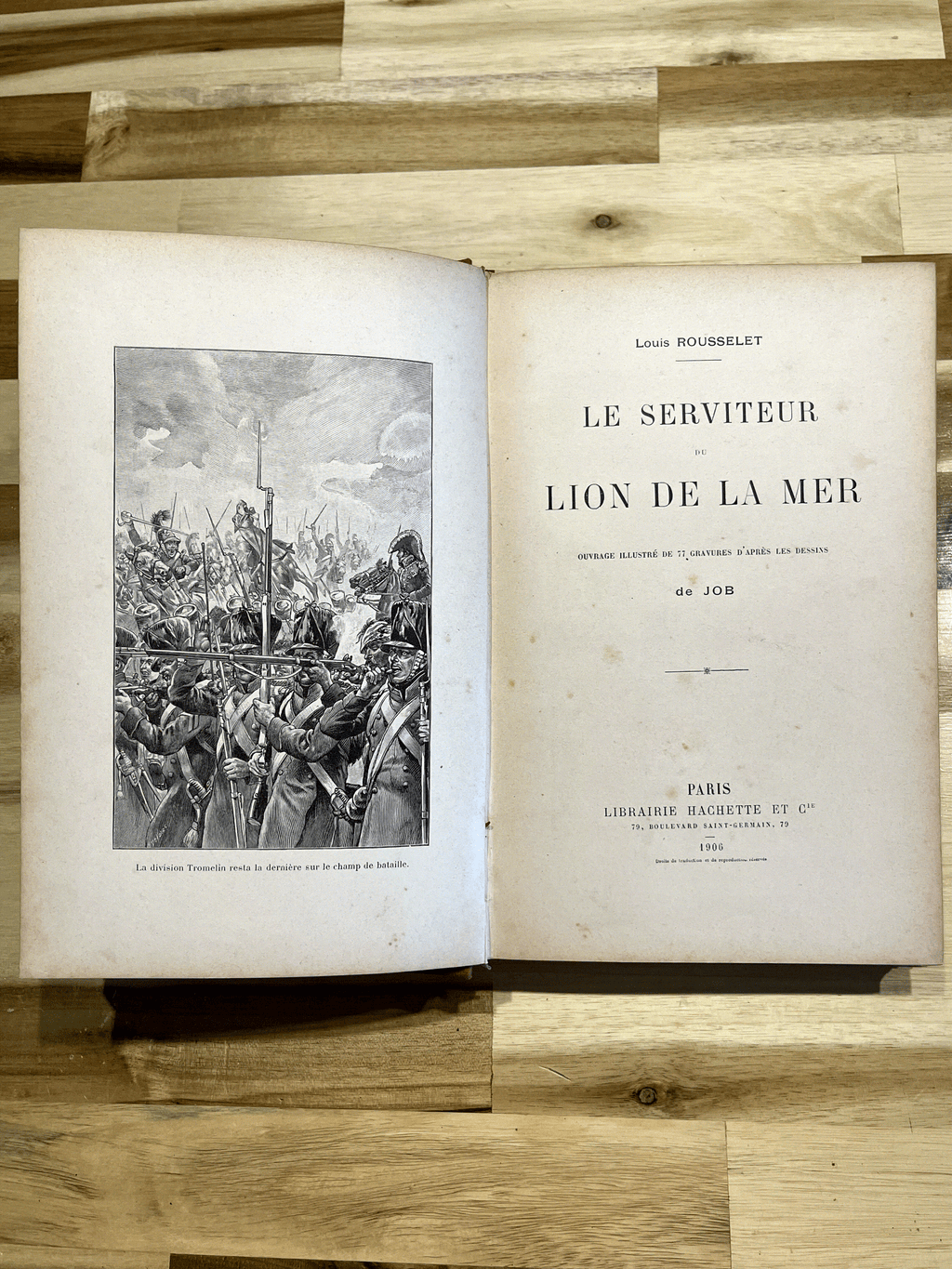 Le Serviteur du Lion de la Mer – Louis Rousselet – Superbe cartonnage Hachette illustré par JOB – 1906