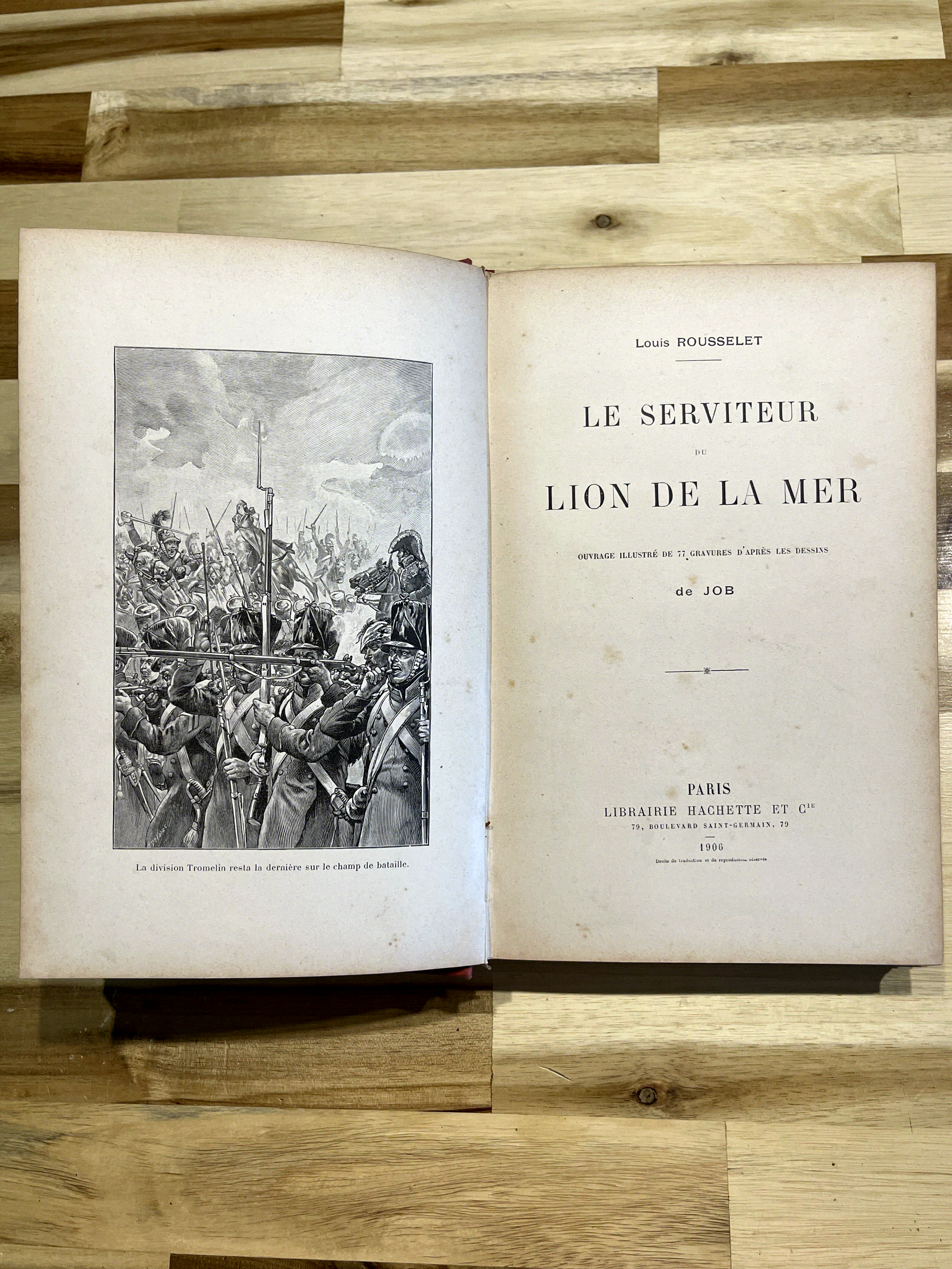 Le Serviteur du Lion de la Mer – Louis Rousselet – Superbe cartonnage Hachette illustré par JOB – 1906