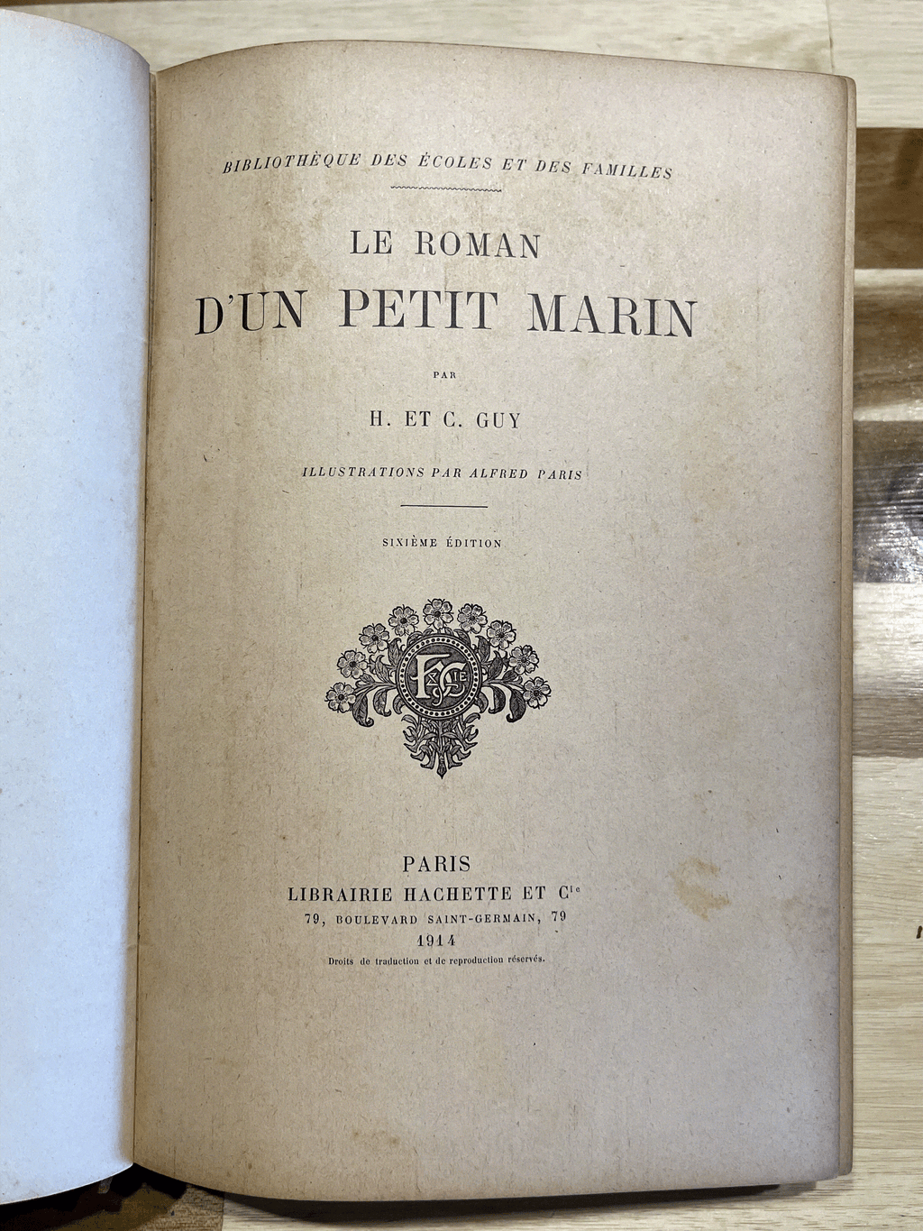 Le Roman d’un Petit Marin – H. et C. Guy – Superbe cartonnage Hachette Art nouveau – 1914