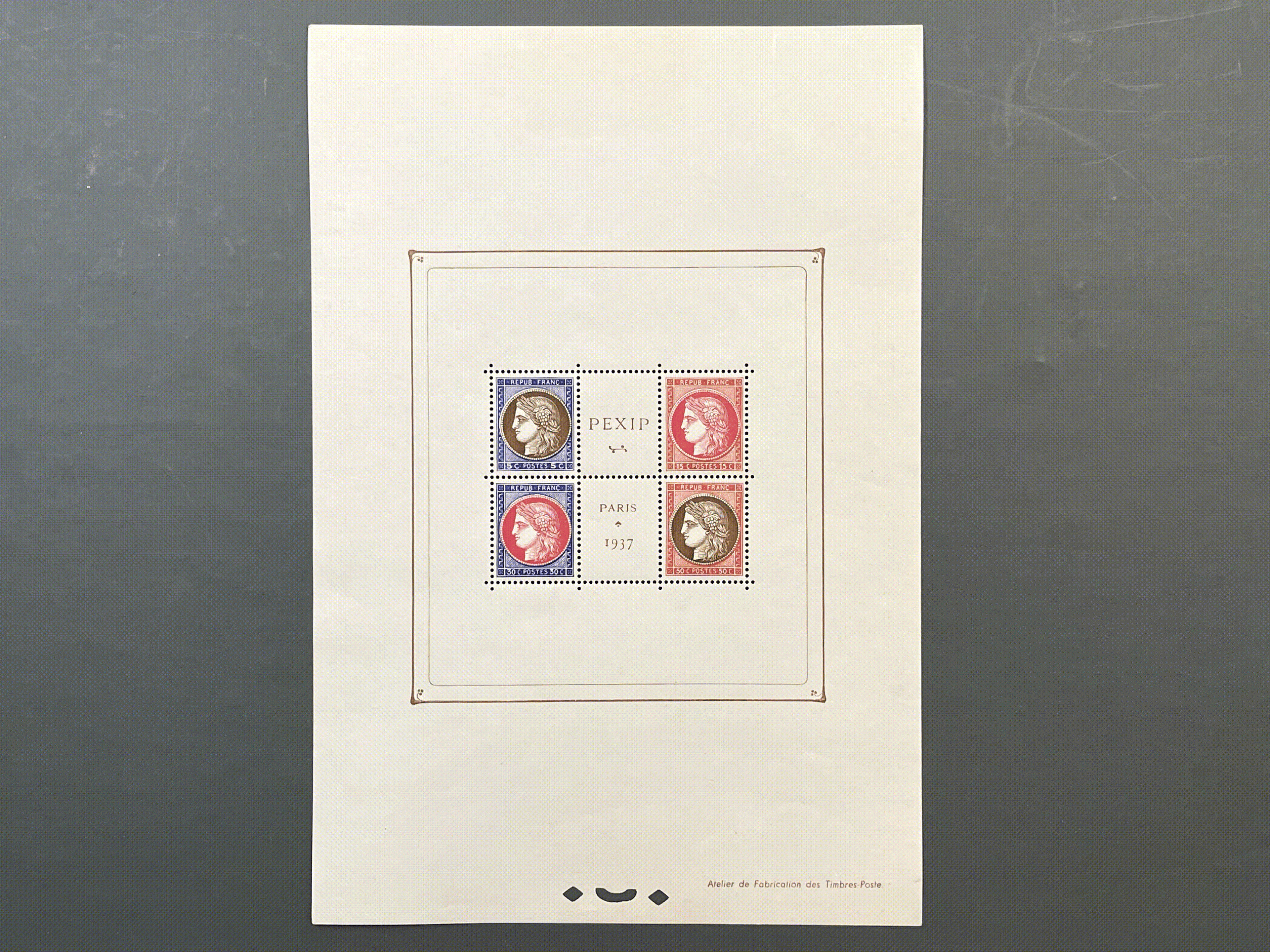 Timbre France Collection - Année 1937 complète inclus Bloc 3 PEXIP - NEUFS** sans charnière - MNH