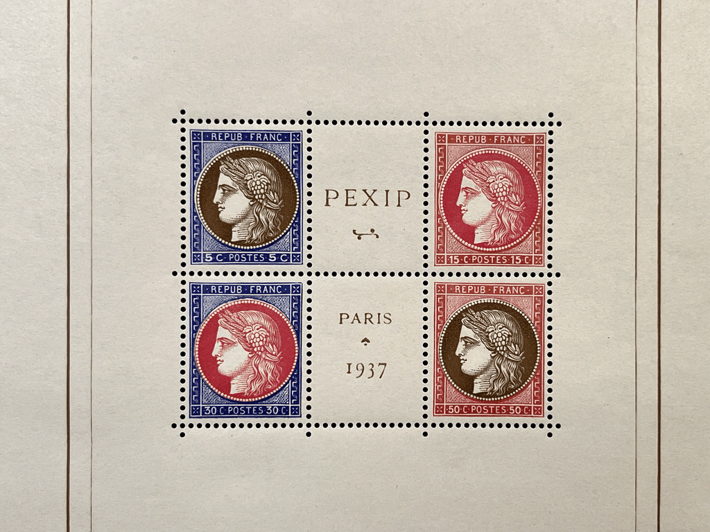 Timbre France Collection - Année 1937 complète inclus Bloc 3 PEXIP - NEUFS** sans charnière - MNH