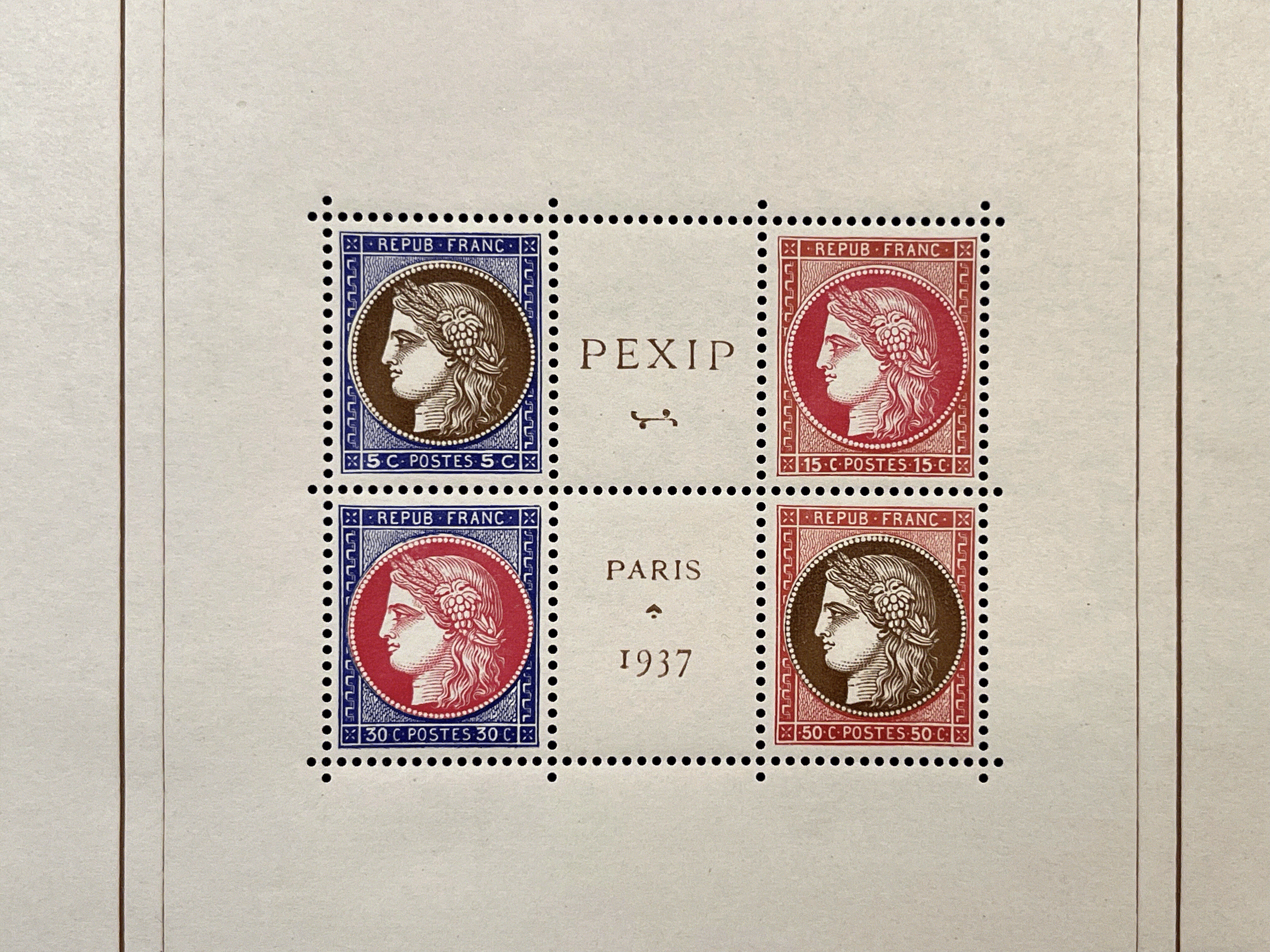 Timbre France Collection - Année 1937 complète inclus Bloc 3 PEXIP - NEUFS** sans charnière - MNH