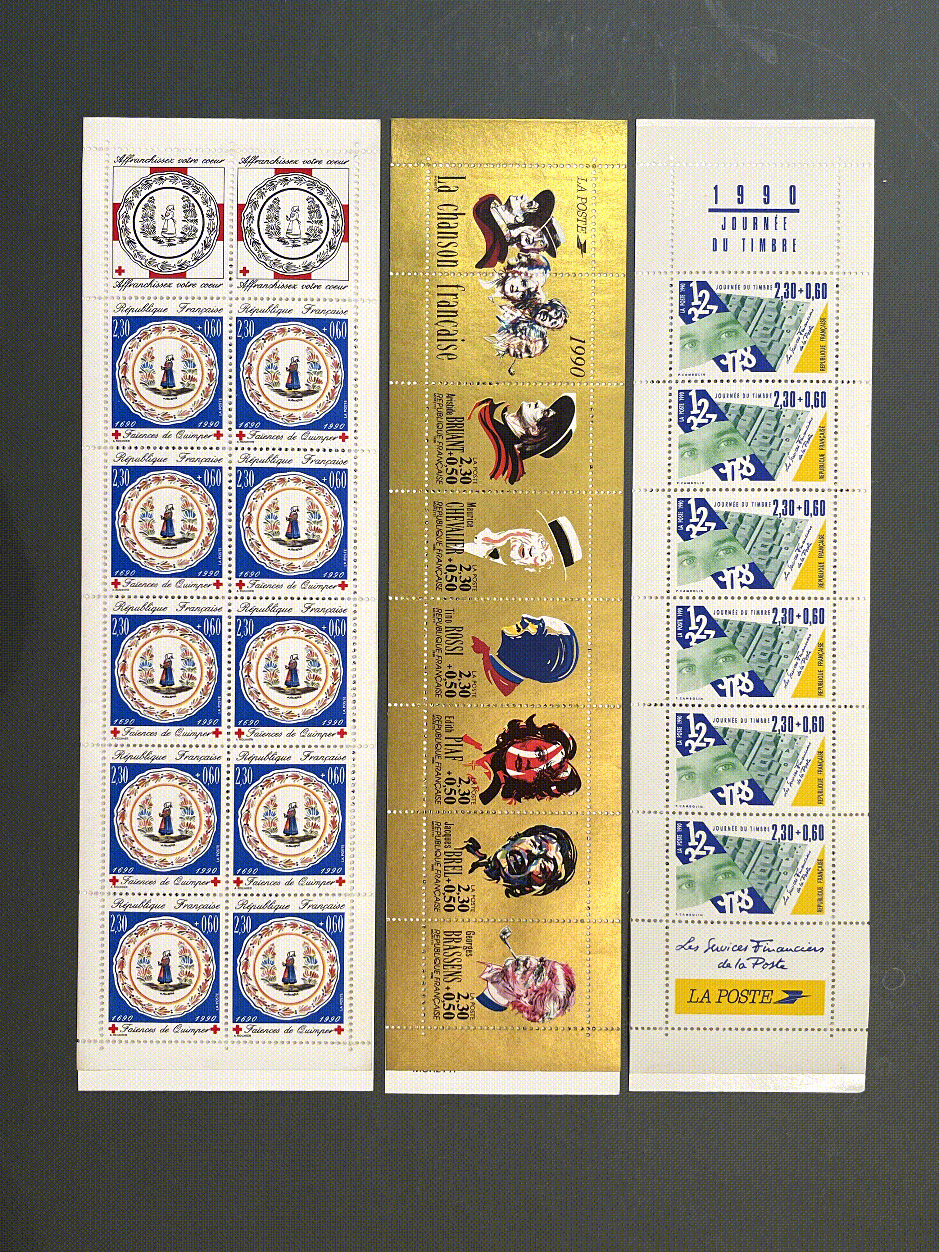 Timbre France Collection - Année 1990 complète - NEUFS** sans charnière - MNH + Carnets