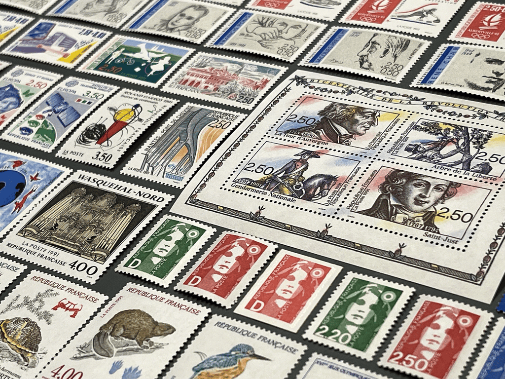 Timbre France Collection - Année 1991 complète - NEUFS** sans charnière - MNH + Carnets