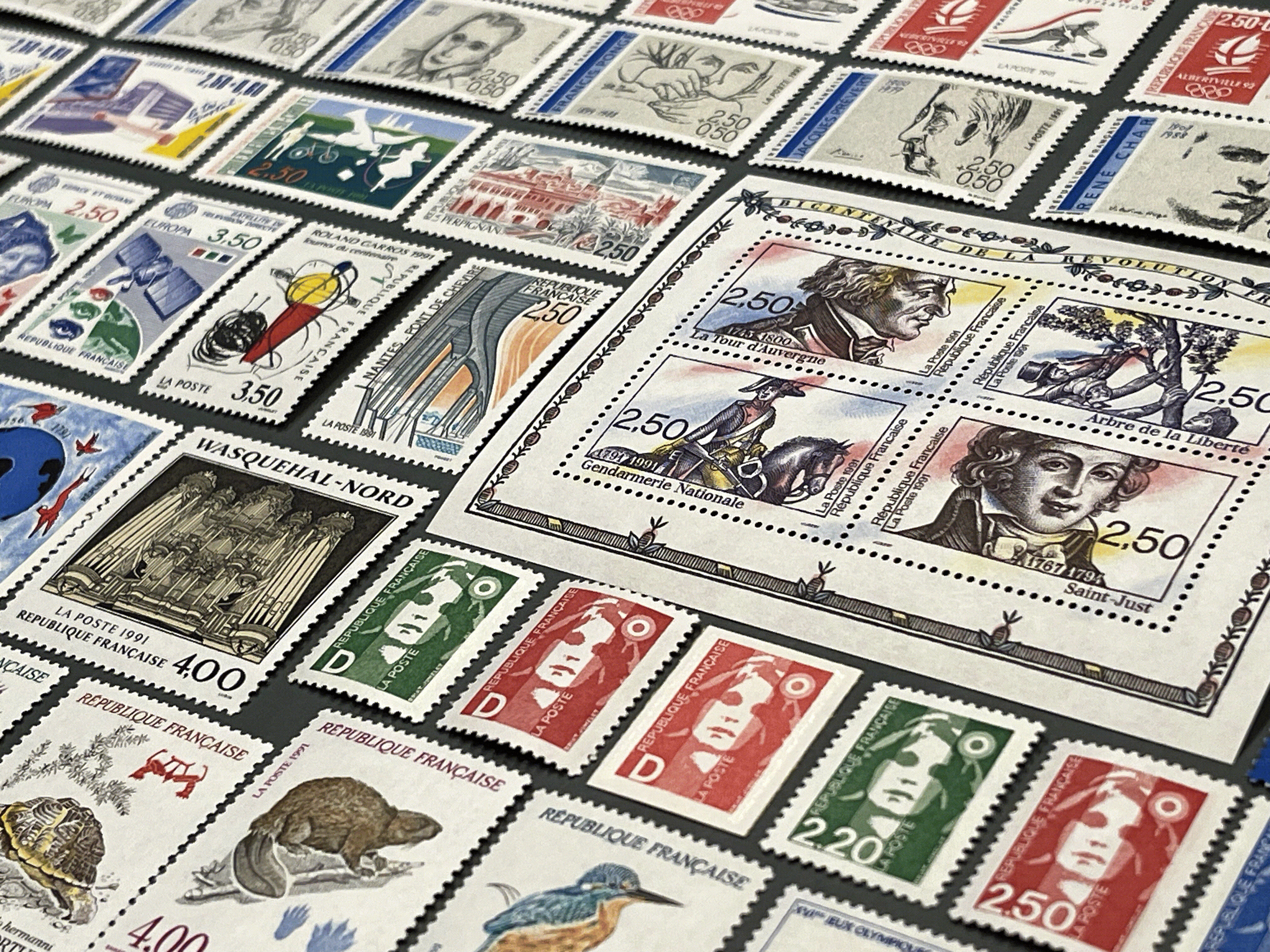 Timbre France Collection - Année 1991 complète - NEUFS** sans charnière - MNH + Carnets