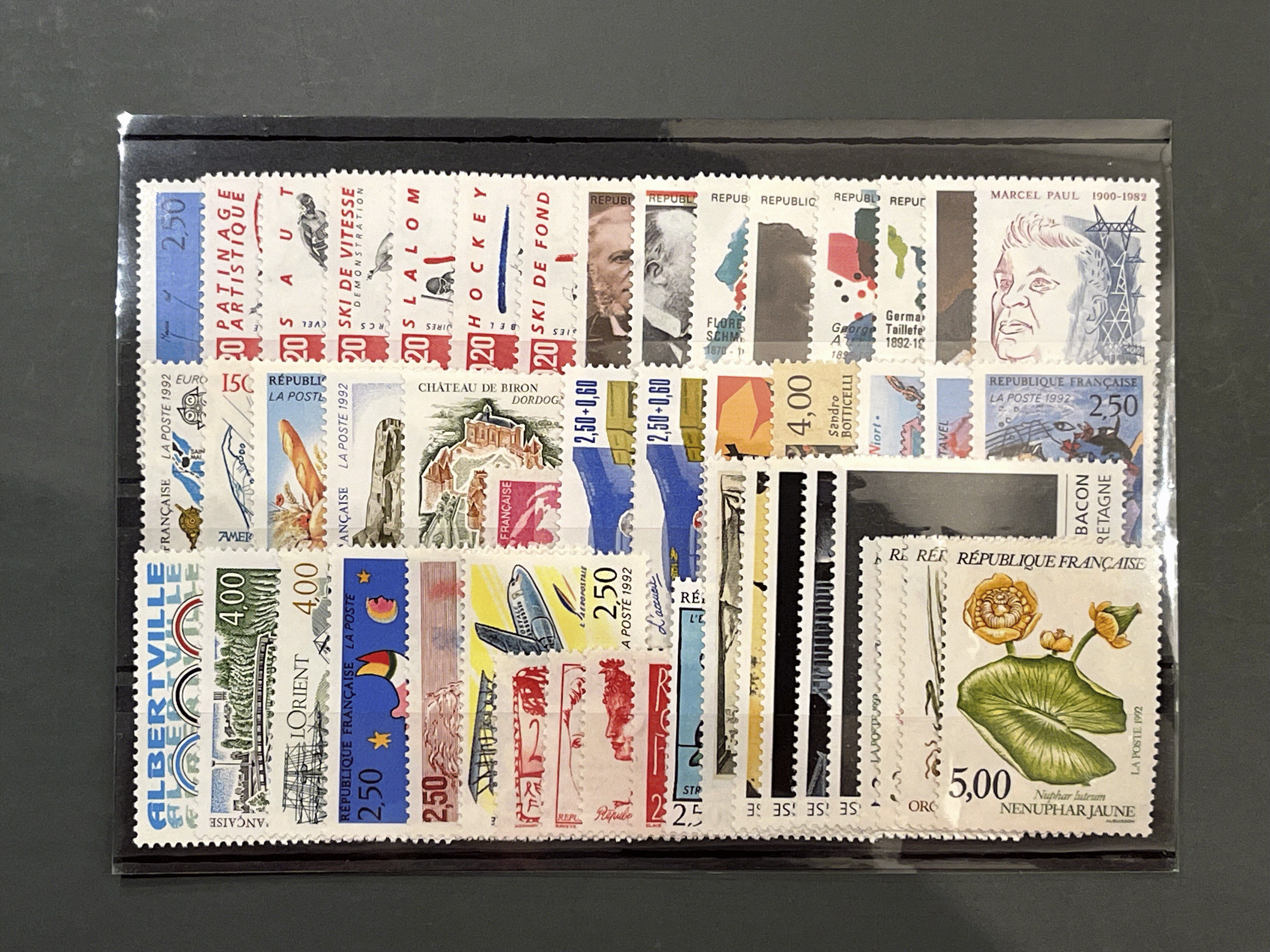 Timbre France Collection - Année 1992 complète - NEUFS** sans charnière - MNH